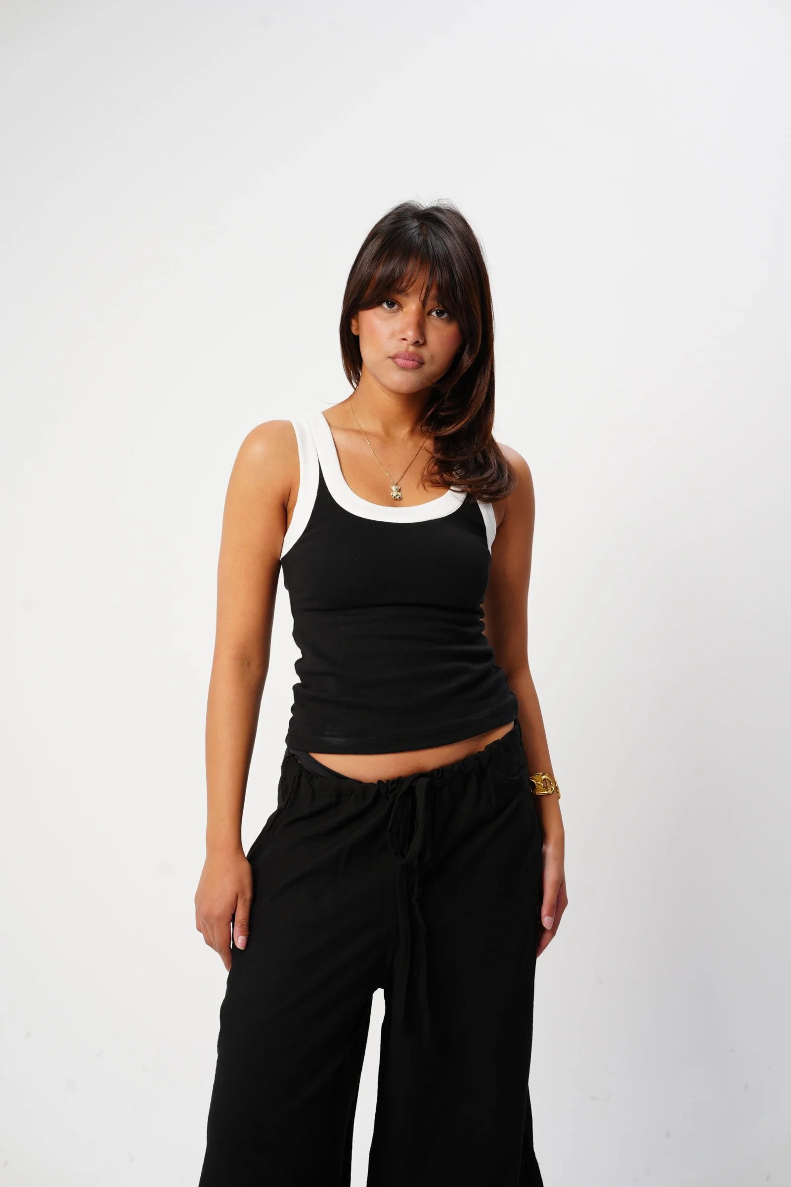 B & w Tank Top