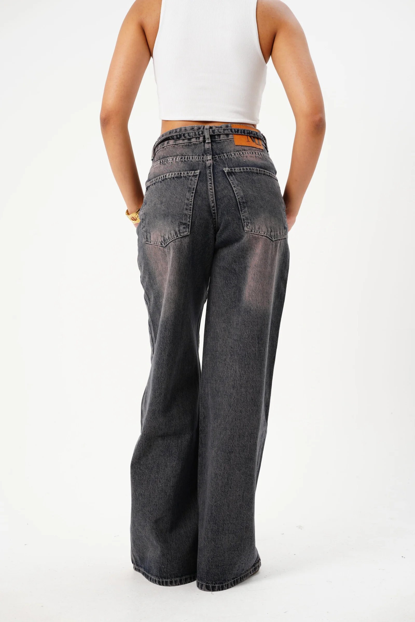 The Wide leg belt Denim — view 9