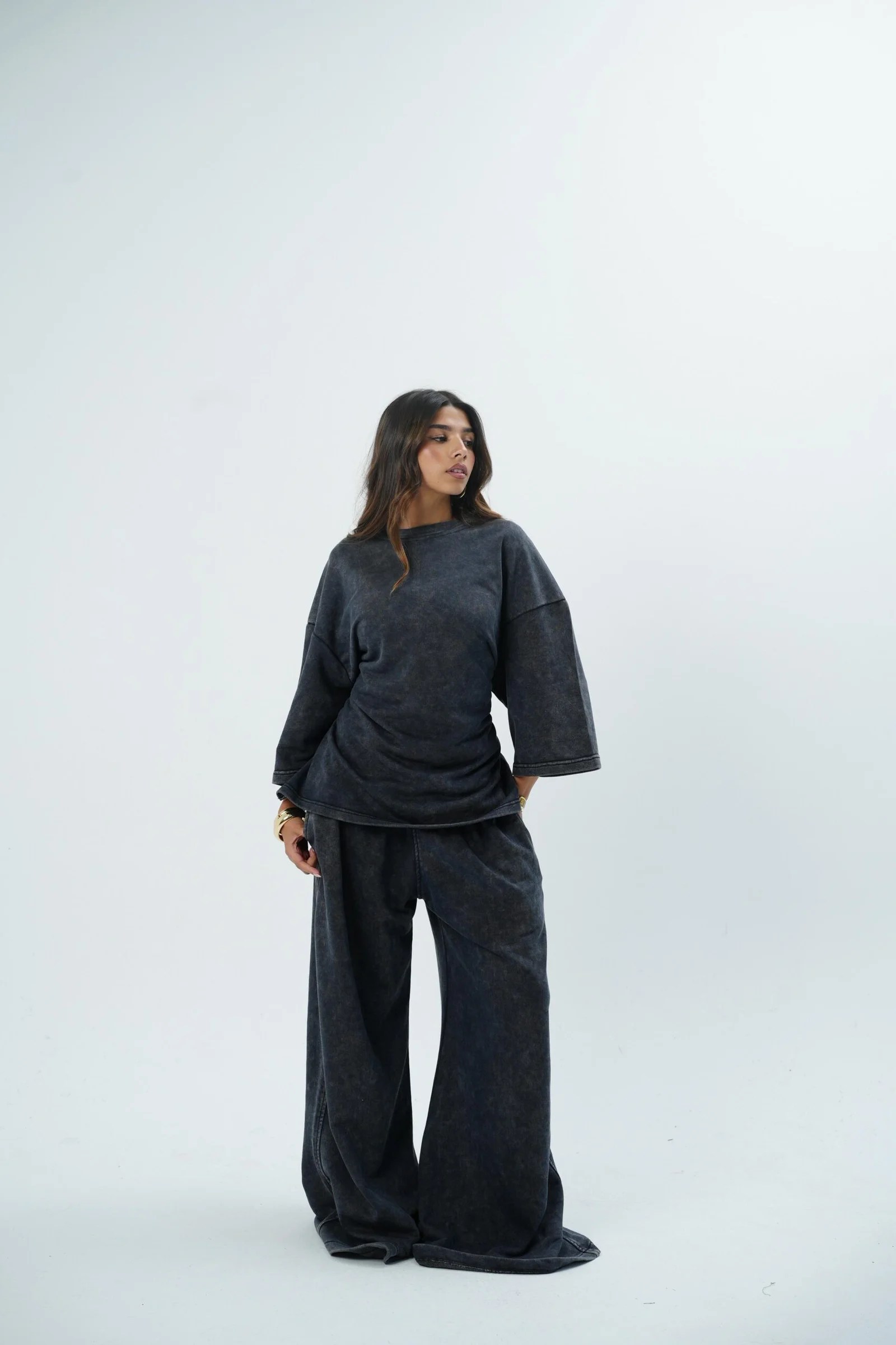 Washed sweat pants — view 5