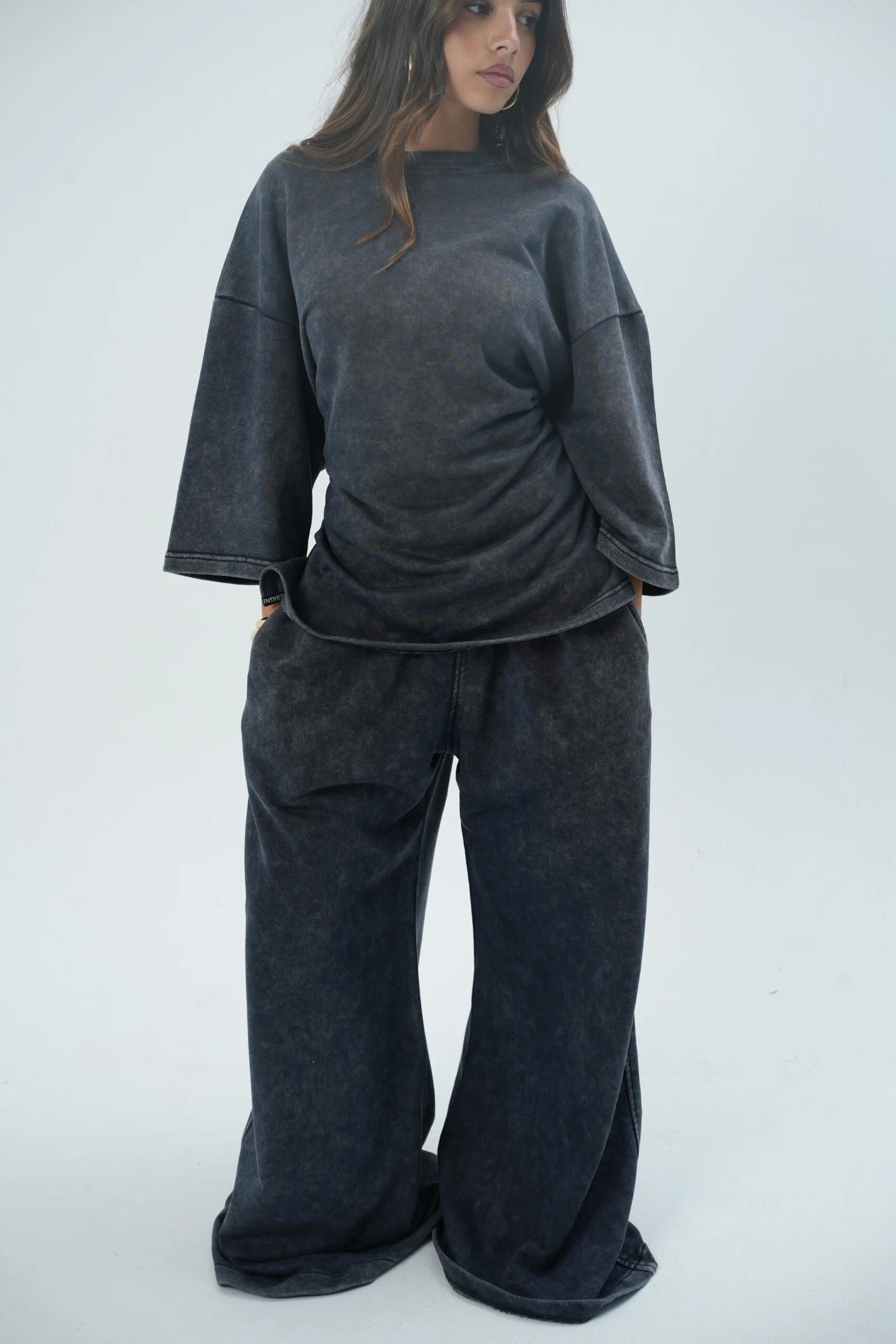 Washed sweat pants — view 4