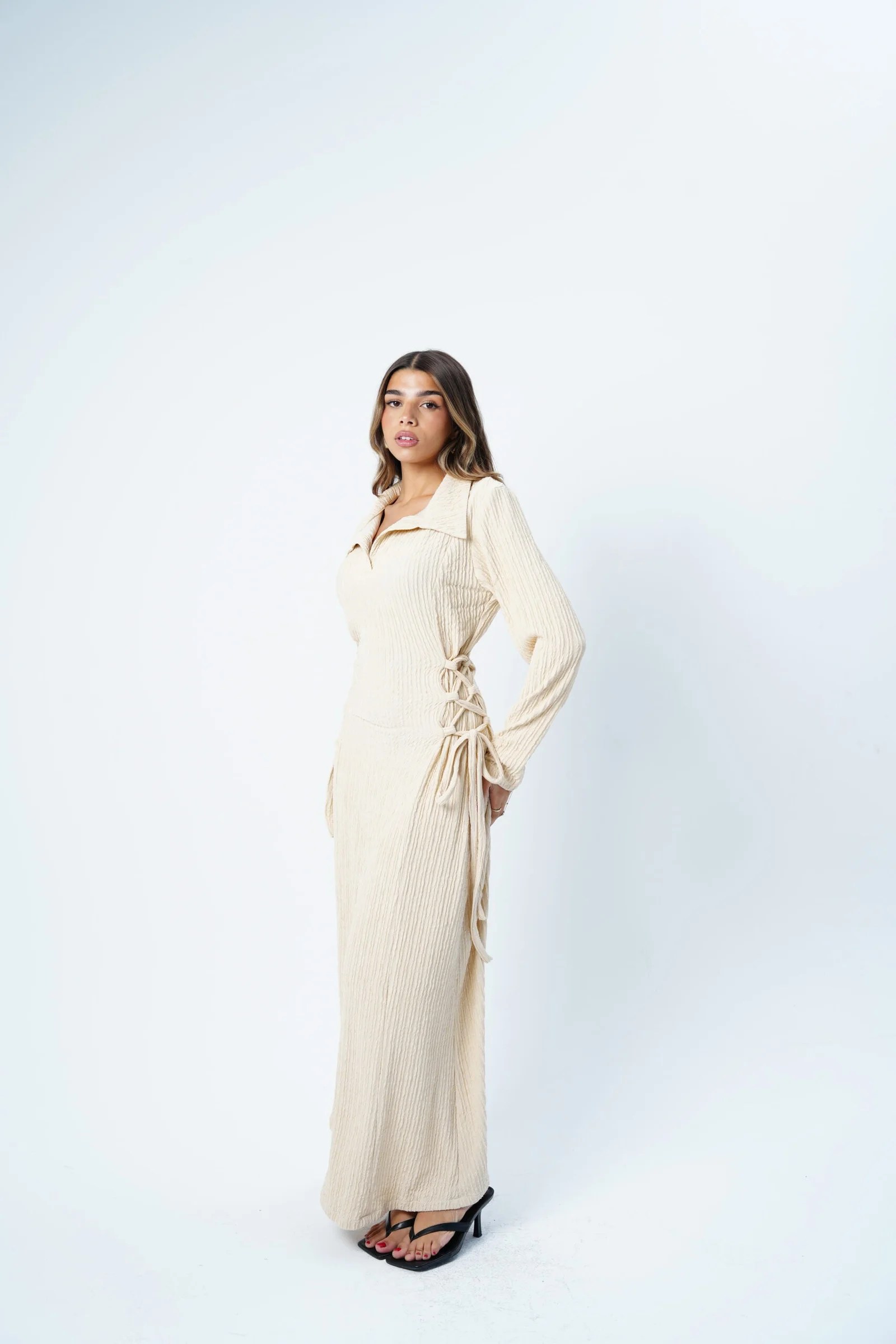 Side Corset Dress Long sleeves — view 7