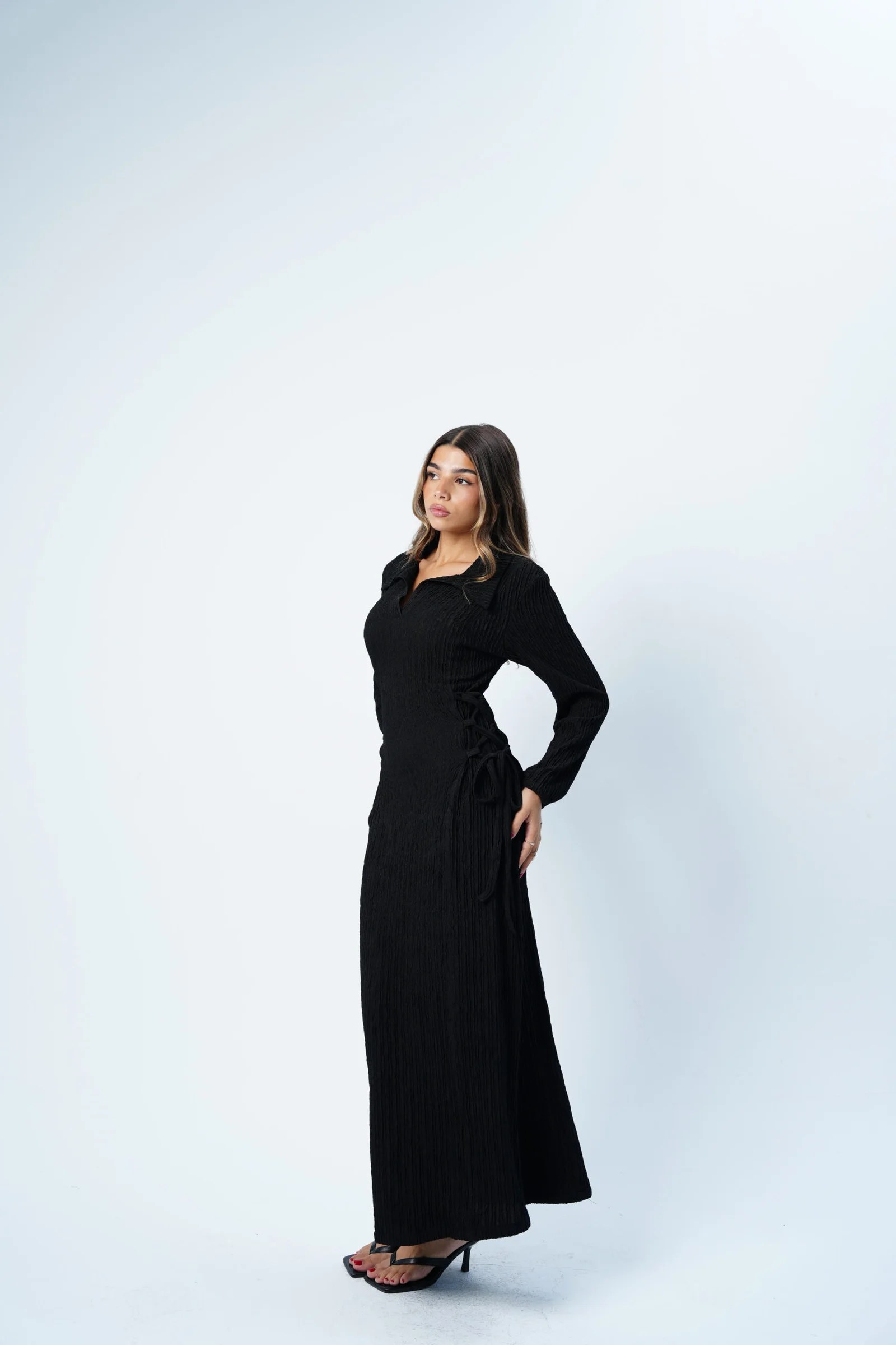 Side Corset Dress Long sleeves — view 3