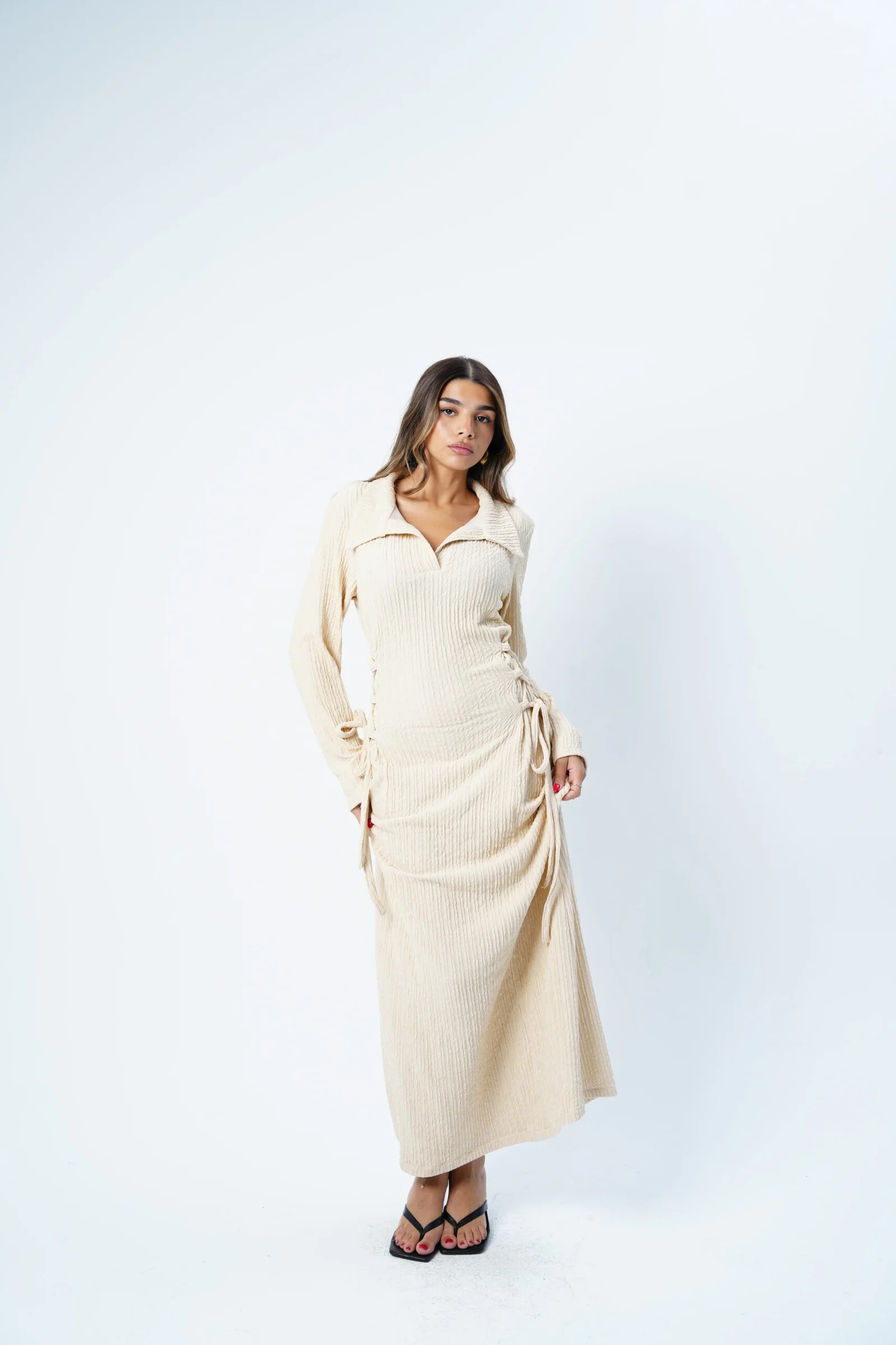 Side Corset Dress Long sleeves — view 9