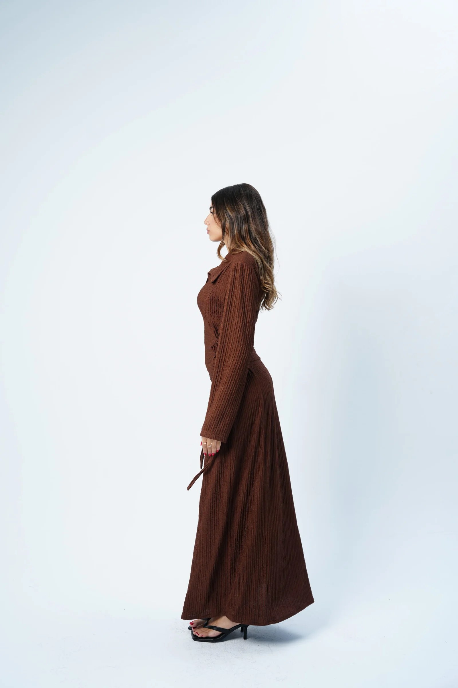 Side Corset Dress Long sleeves — view 13