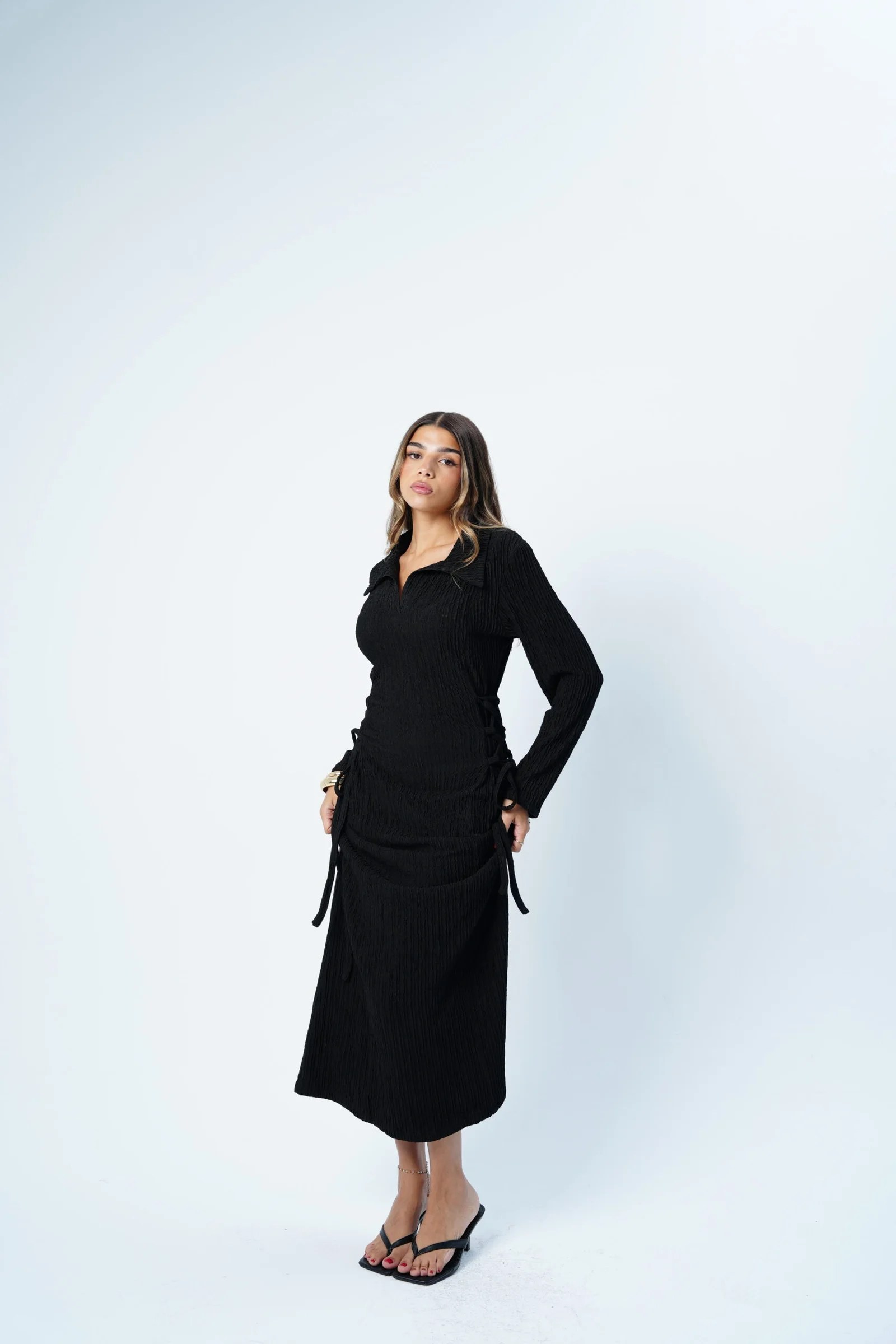 Side Corset Dress Long sleeves — view 4