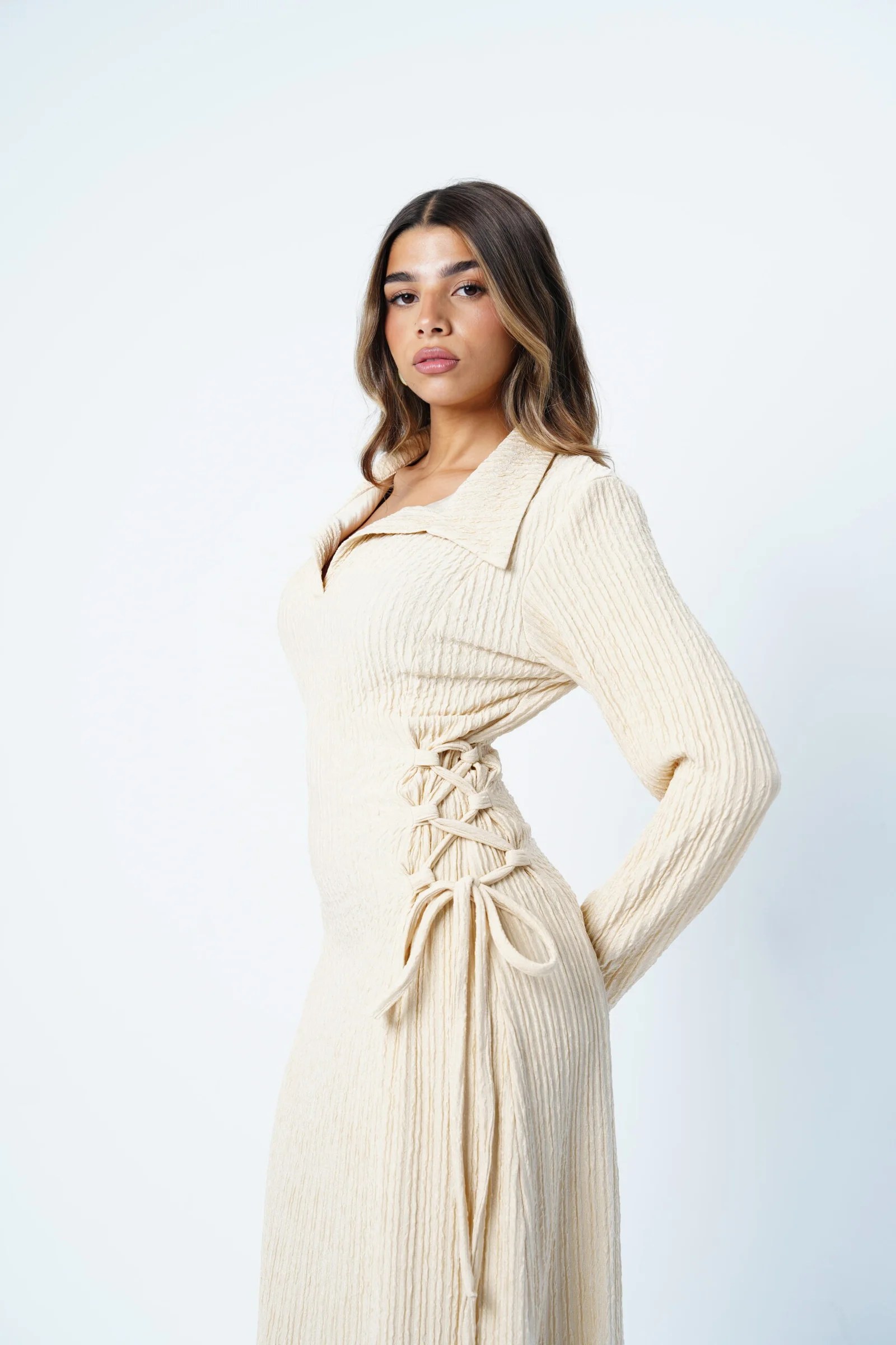 Side Corset Dress Long sleeves — view 5