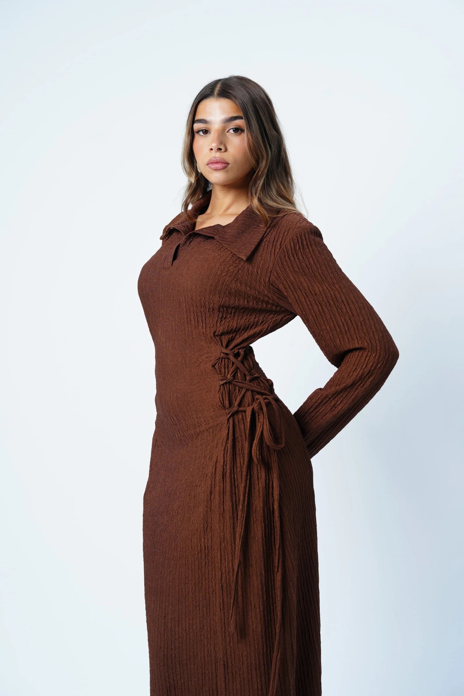 Side Corset Dress Long sleeves — view 11