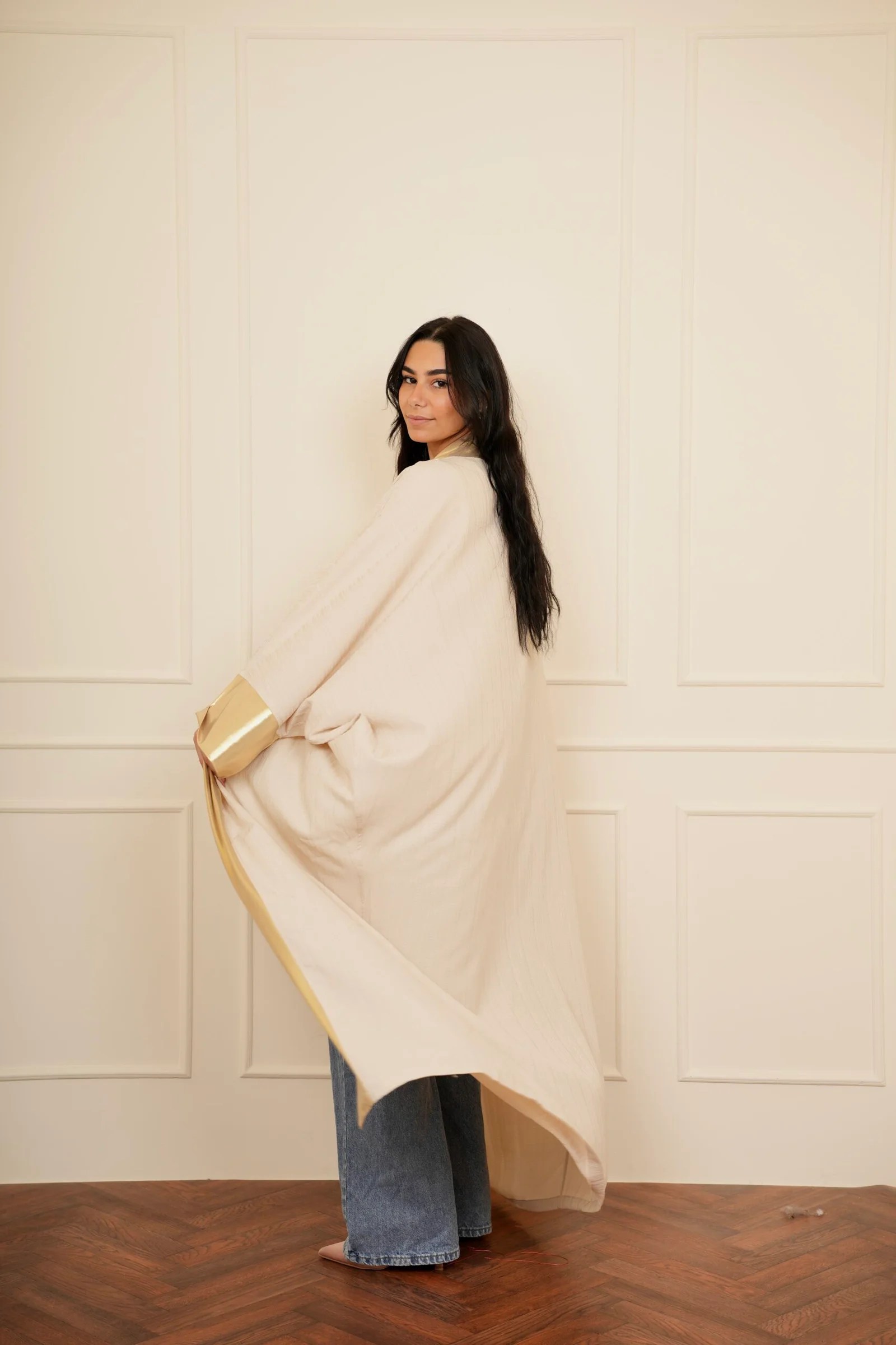 Gold & Beige kaftan — view 3