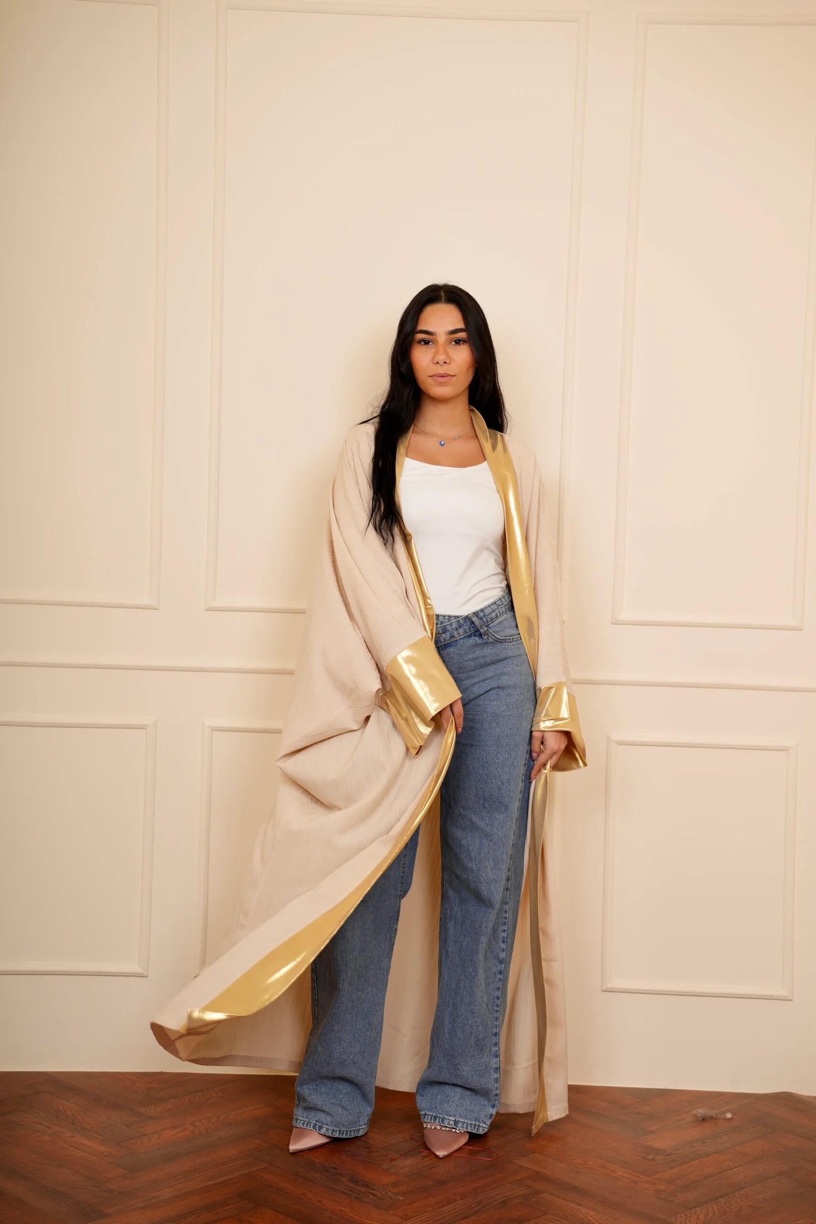 Gold & Beige kaftan — view 7