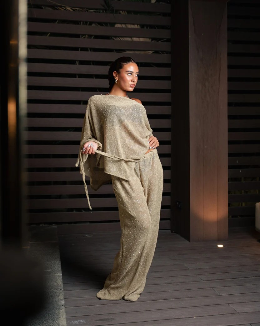 Beige sparkle set — view 7