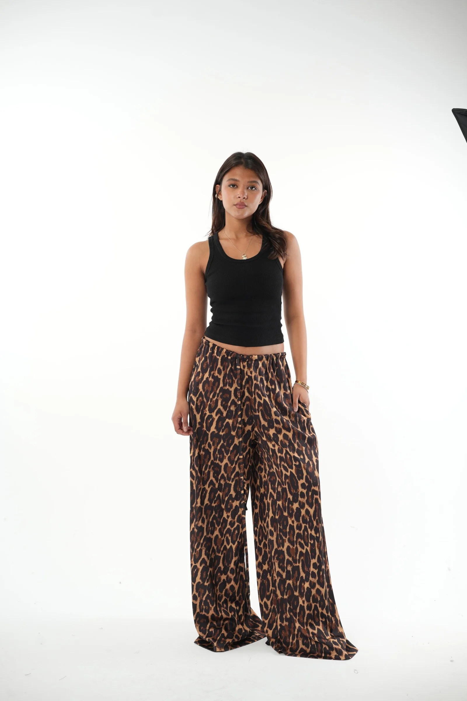 leopard extra wide leg