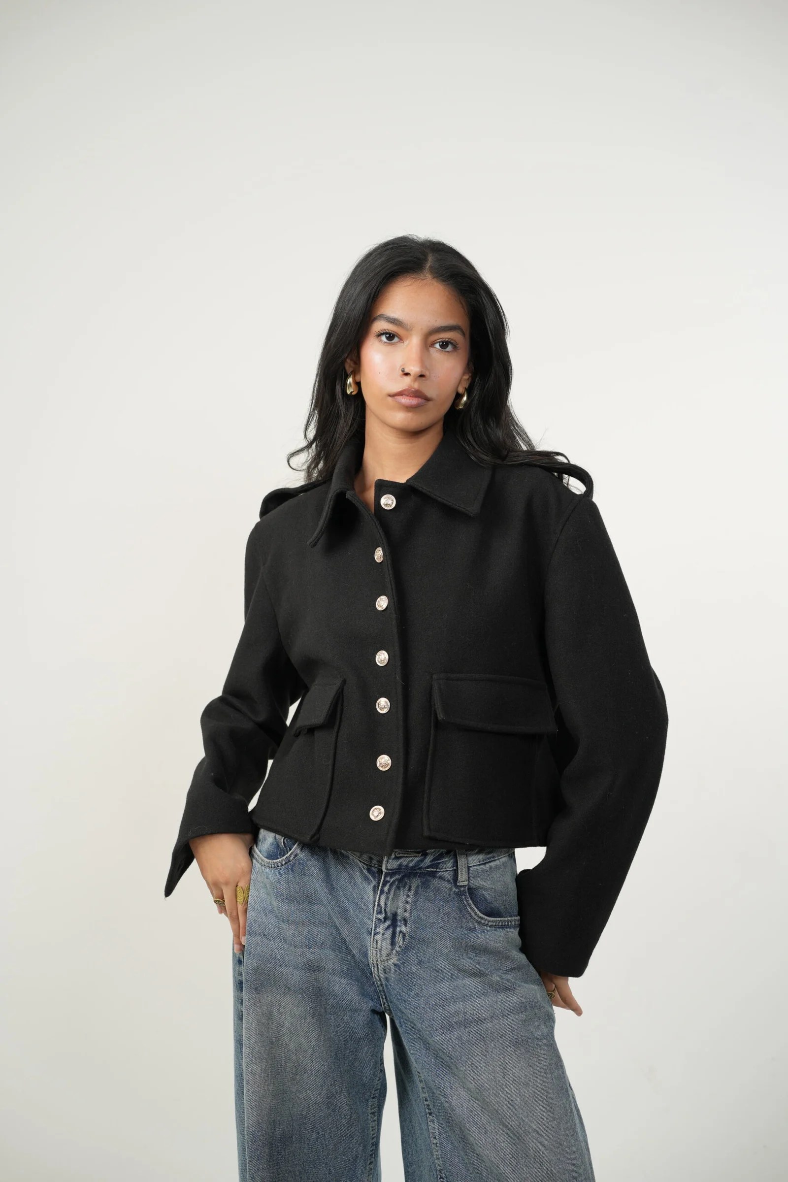 Gold Buttoned jacket — view 4