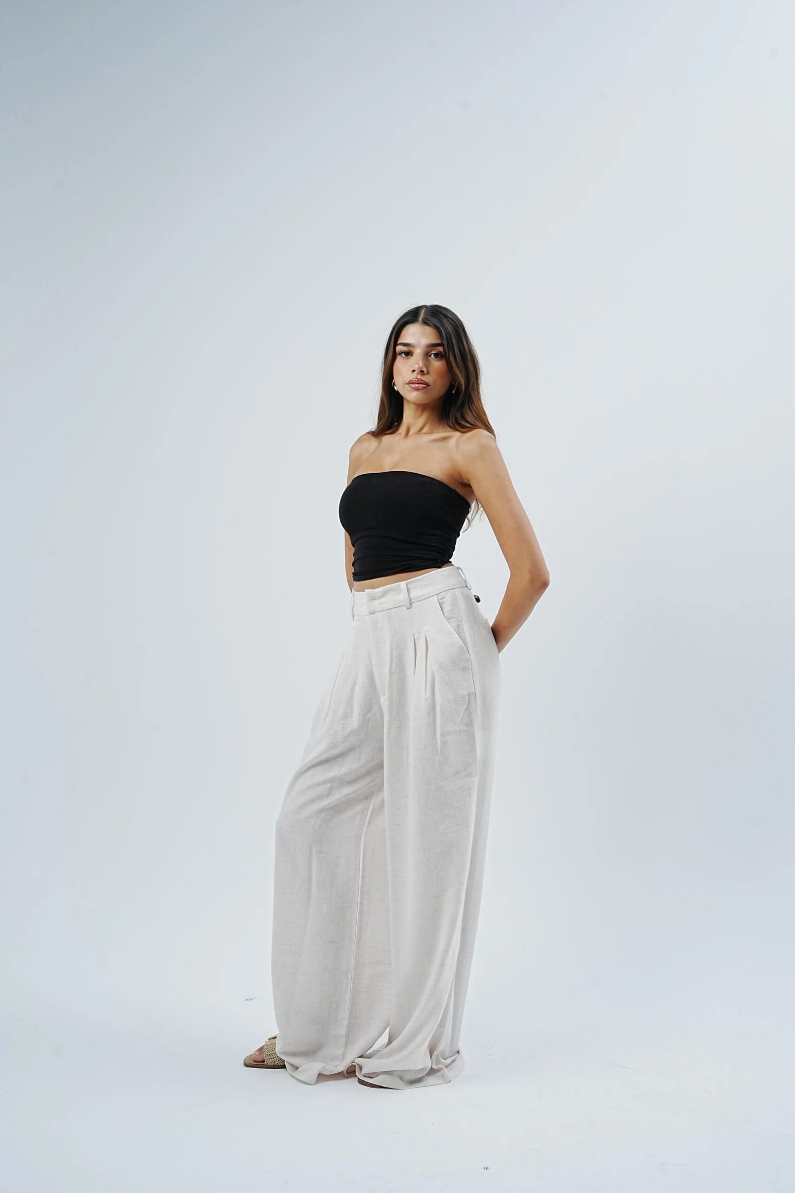 Pure linen Tailored Pants — view 8