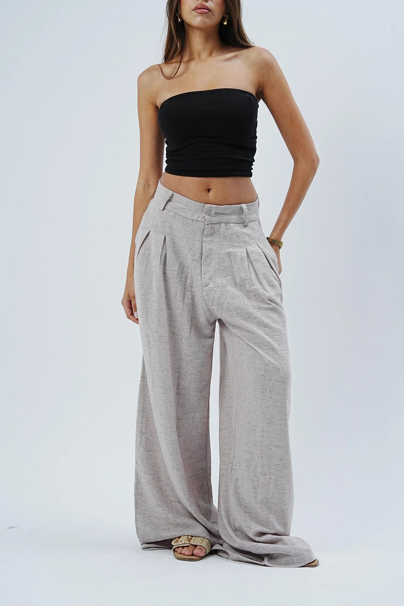 Pure linen Tailored Pants — view 3