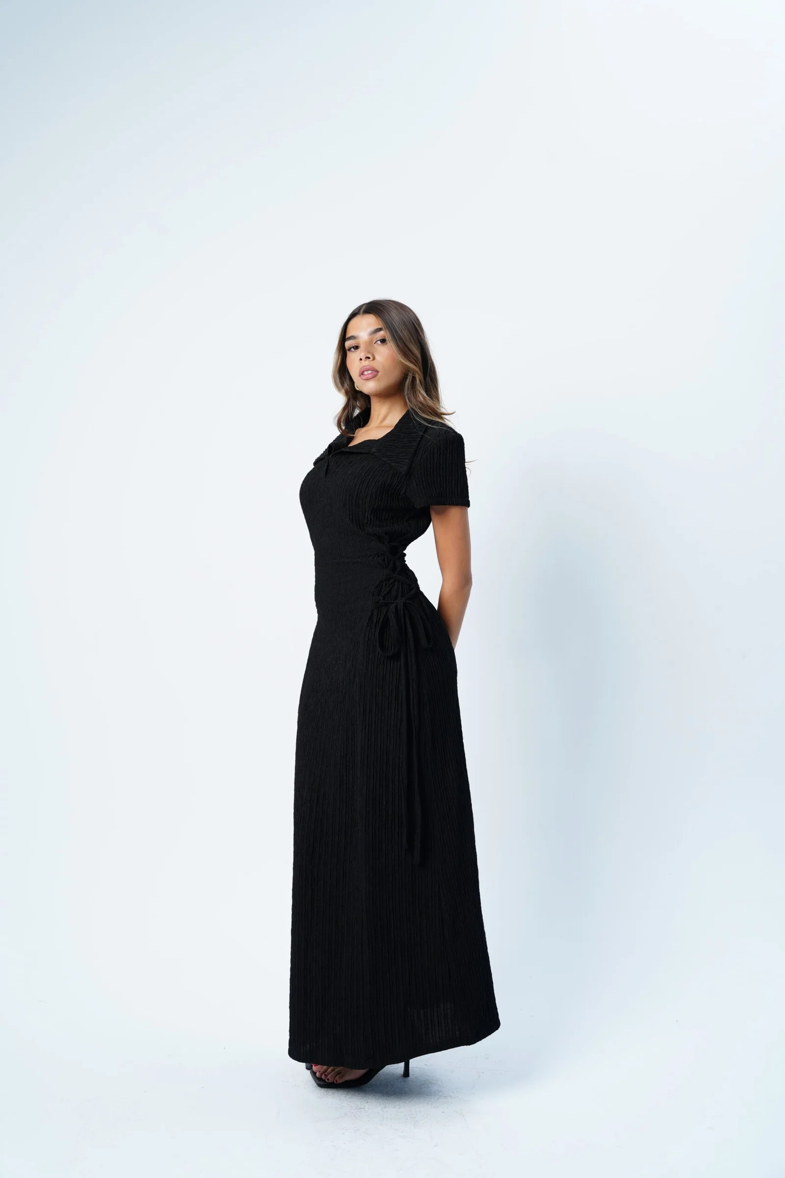 Side Corset Dress Half sleeves — view 10
