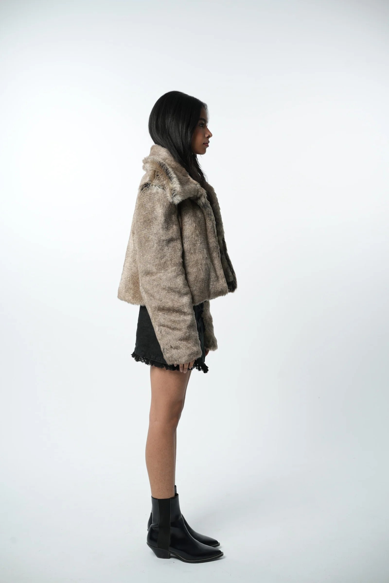 faux fur jacket — view 5