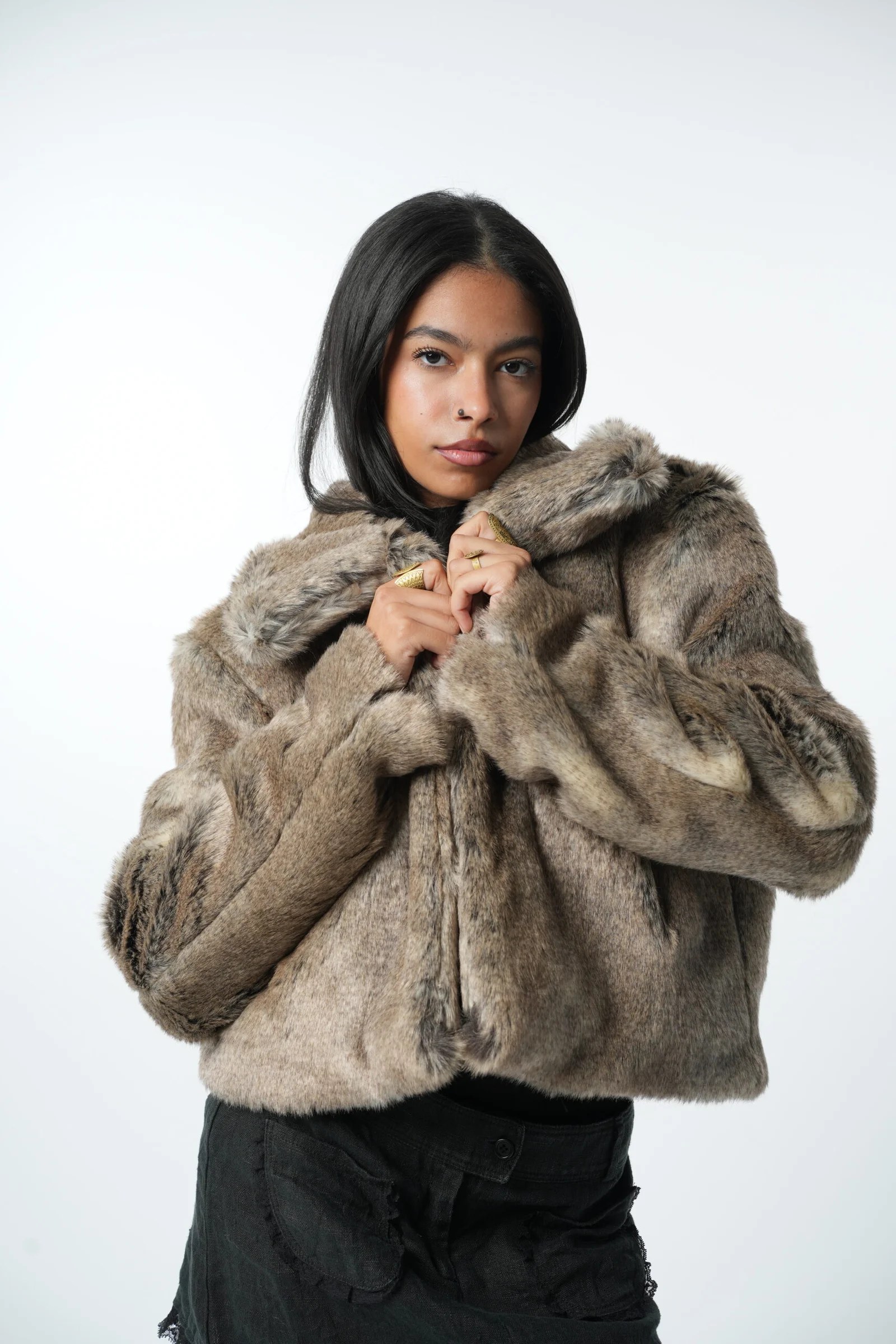 faux fur jacket — view 7