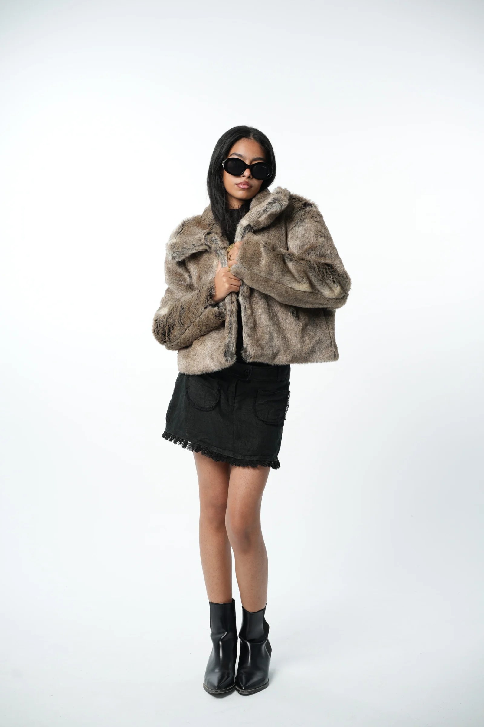 faux fur jacket — view 6