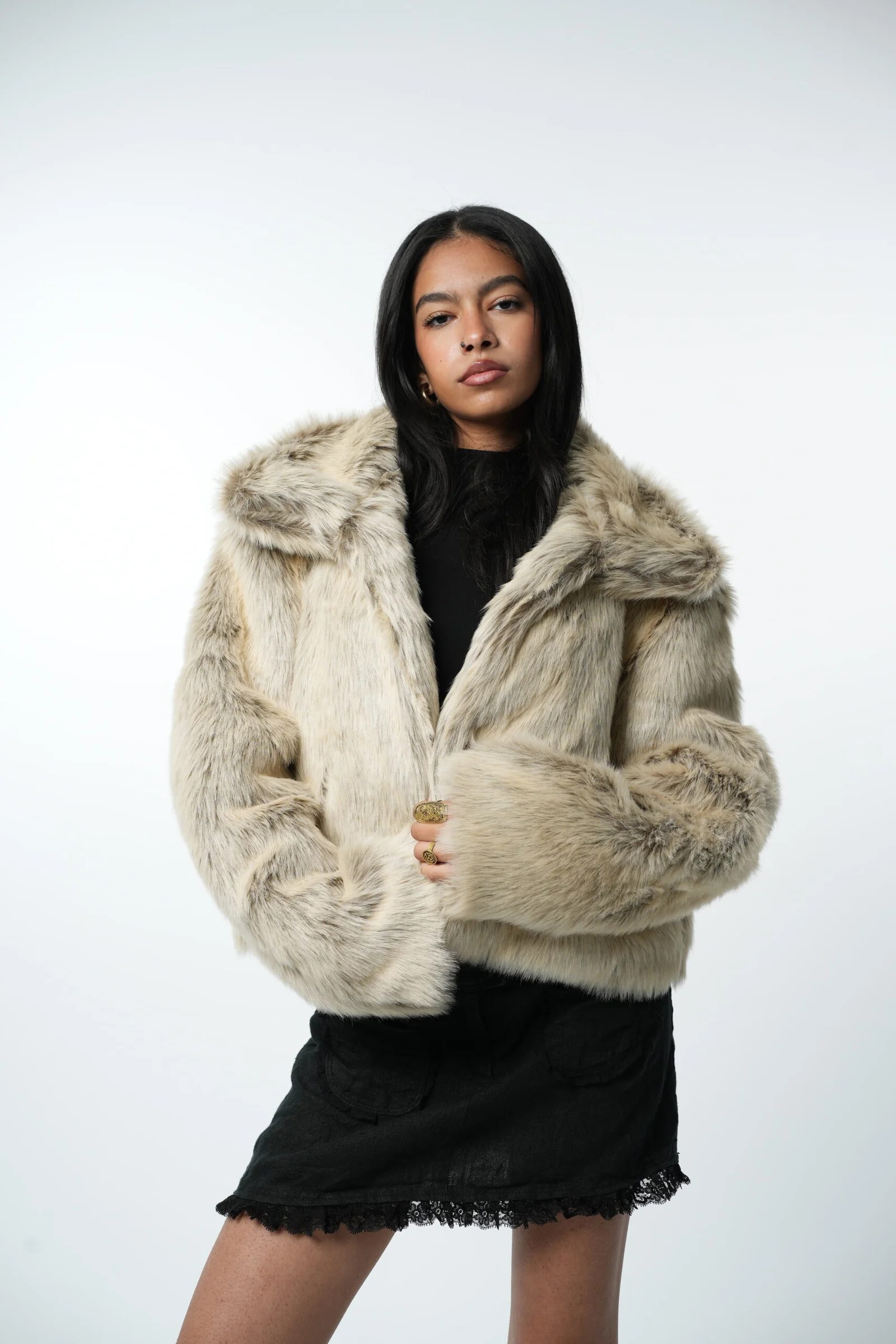 faux fur jacket — view 19