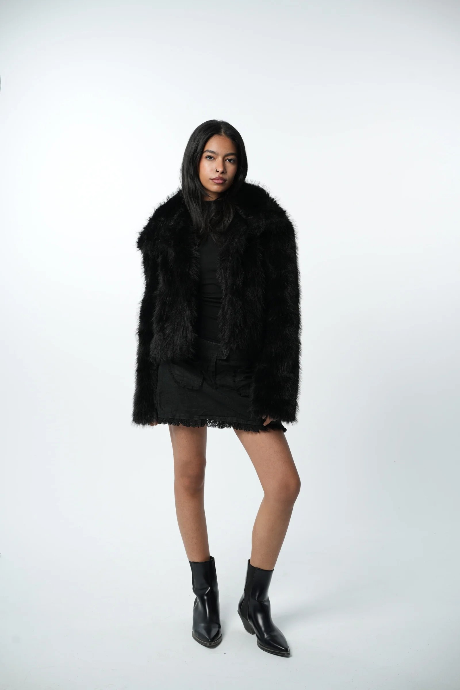 faux fur jacket — view 14