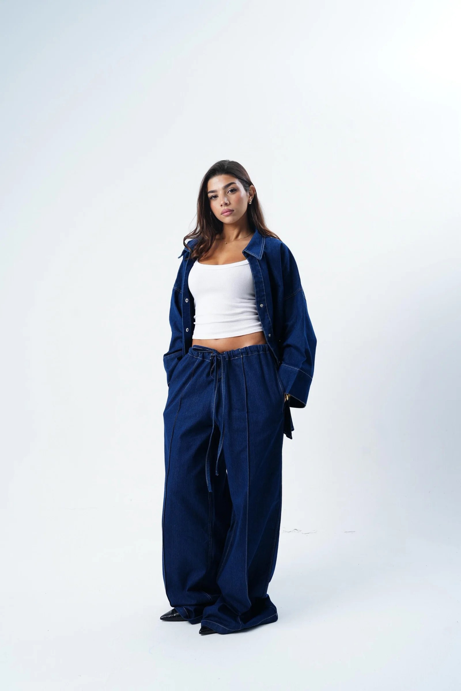light jeans oversized Chemise — view 5