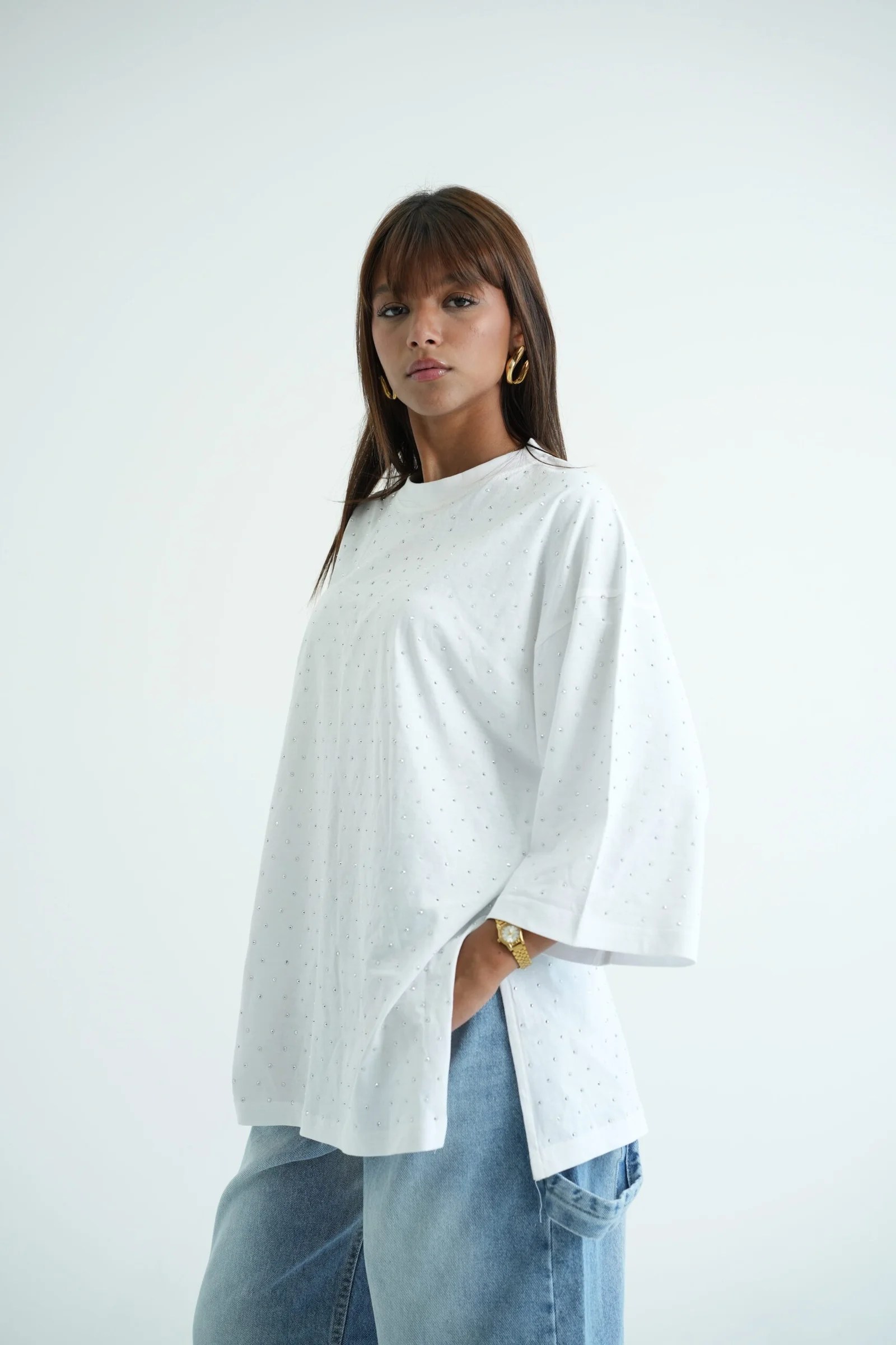 white Bling shirt — view 4