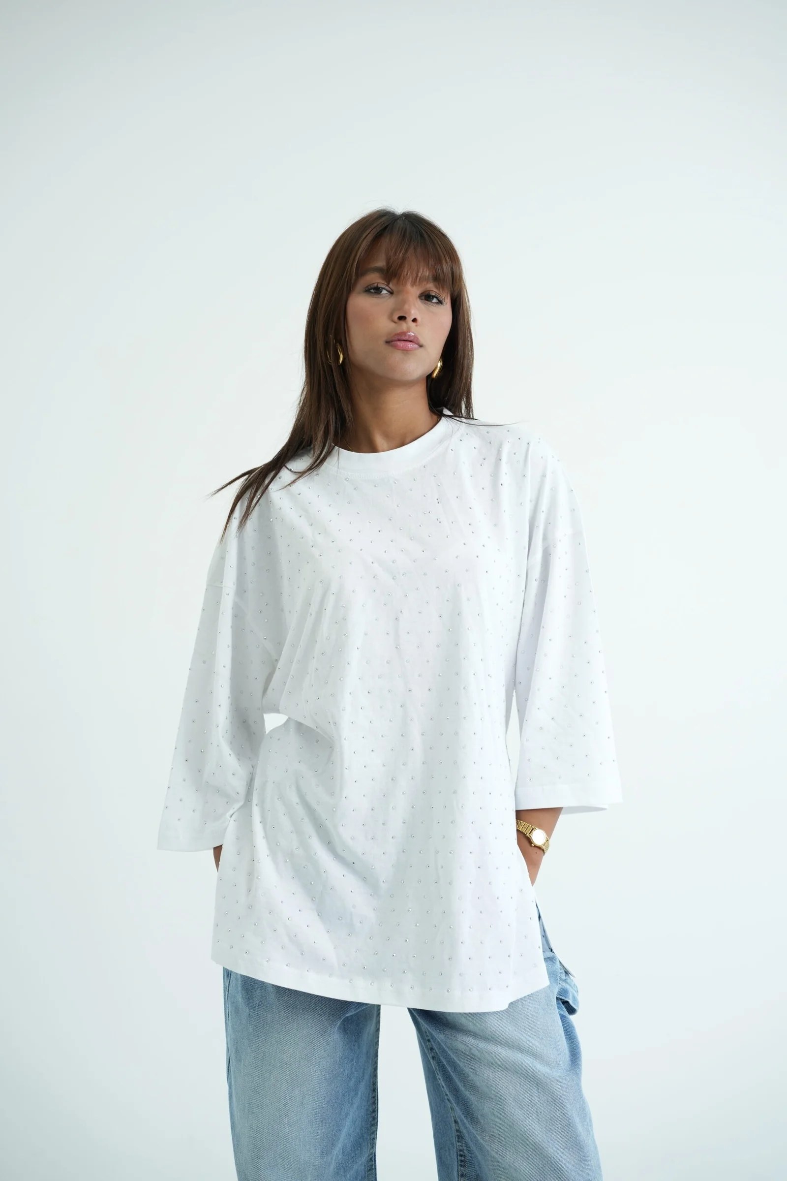 white Bling shirt — view 3