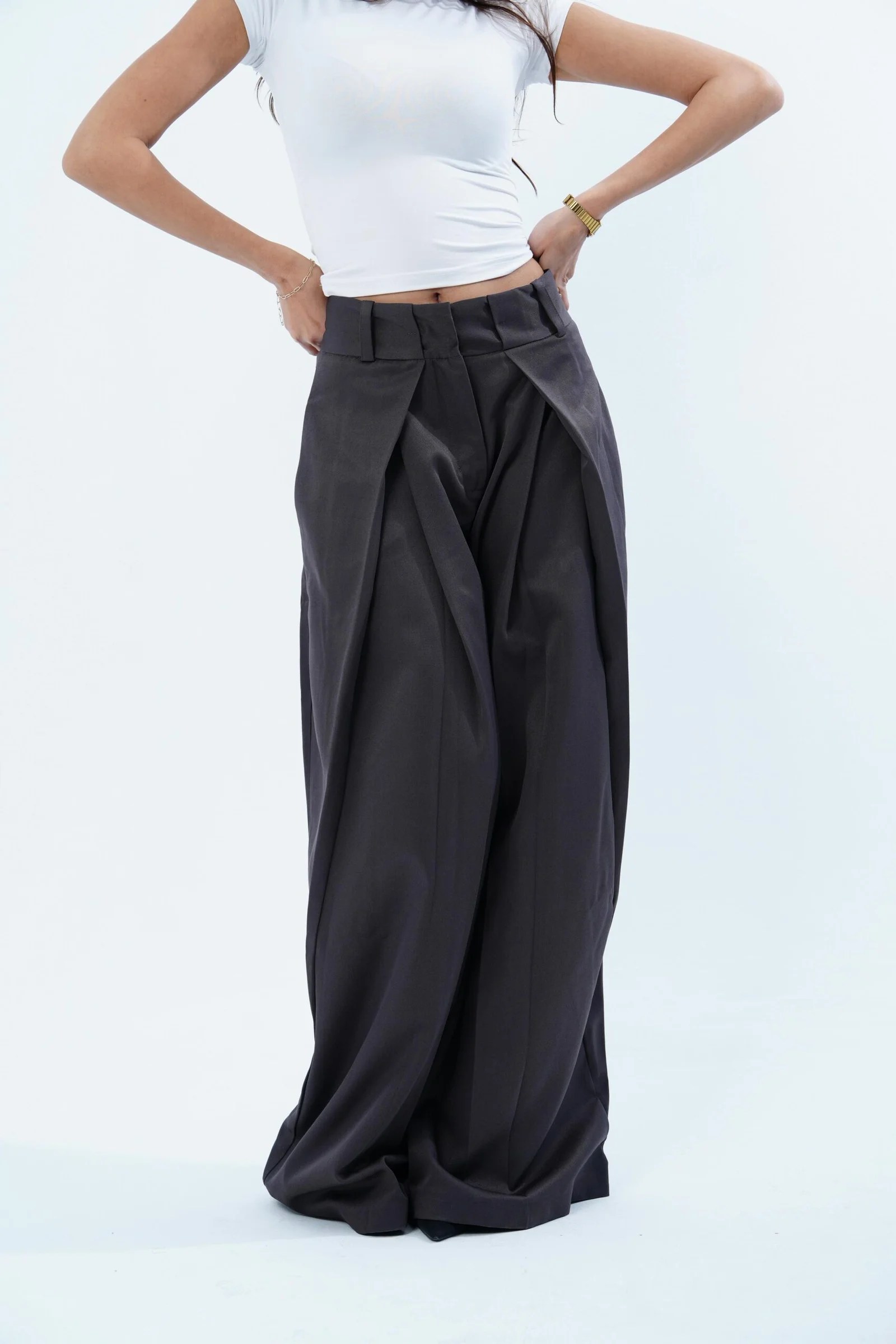 FOLDED TAILORED PANTS — view 9