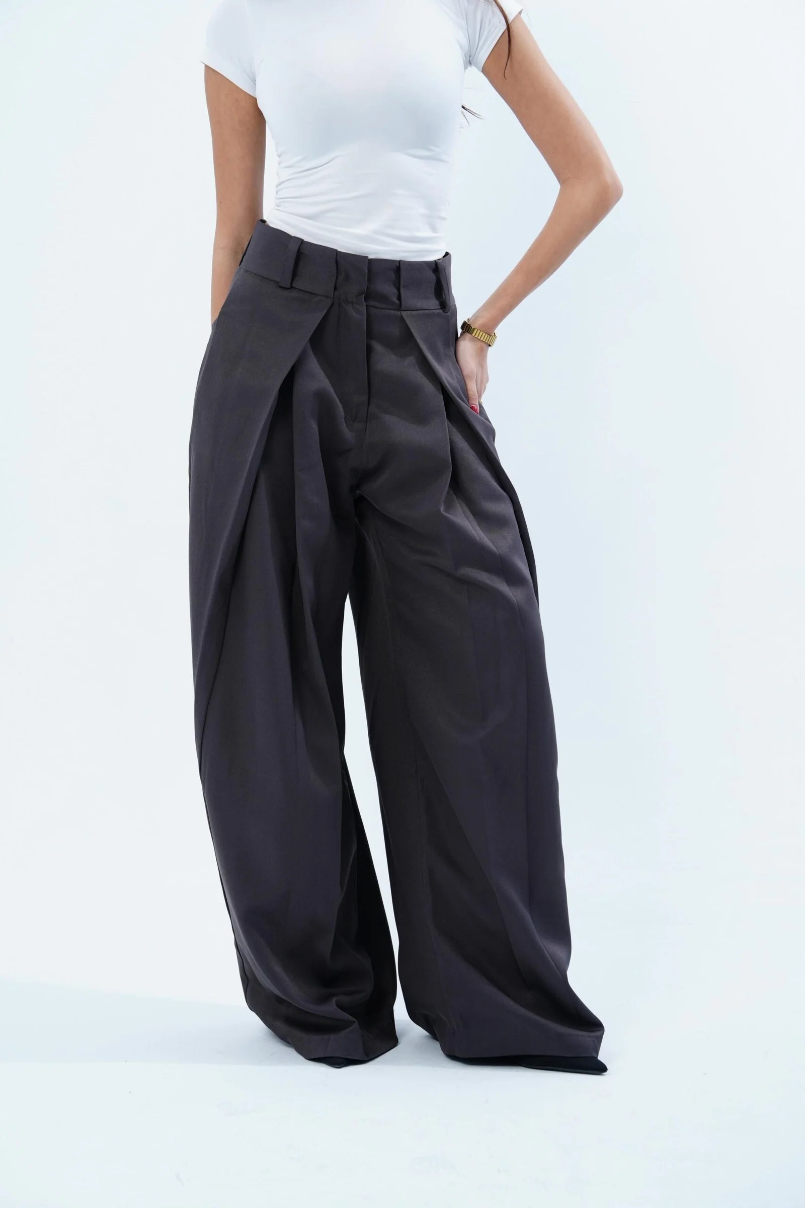 FOLDED TAILORED PANTS — view 8
