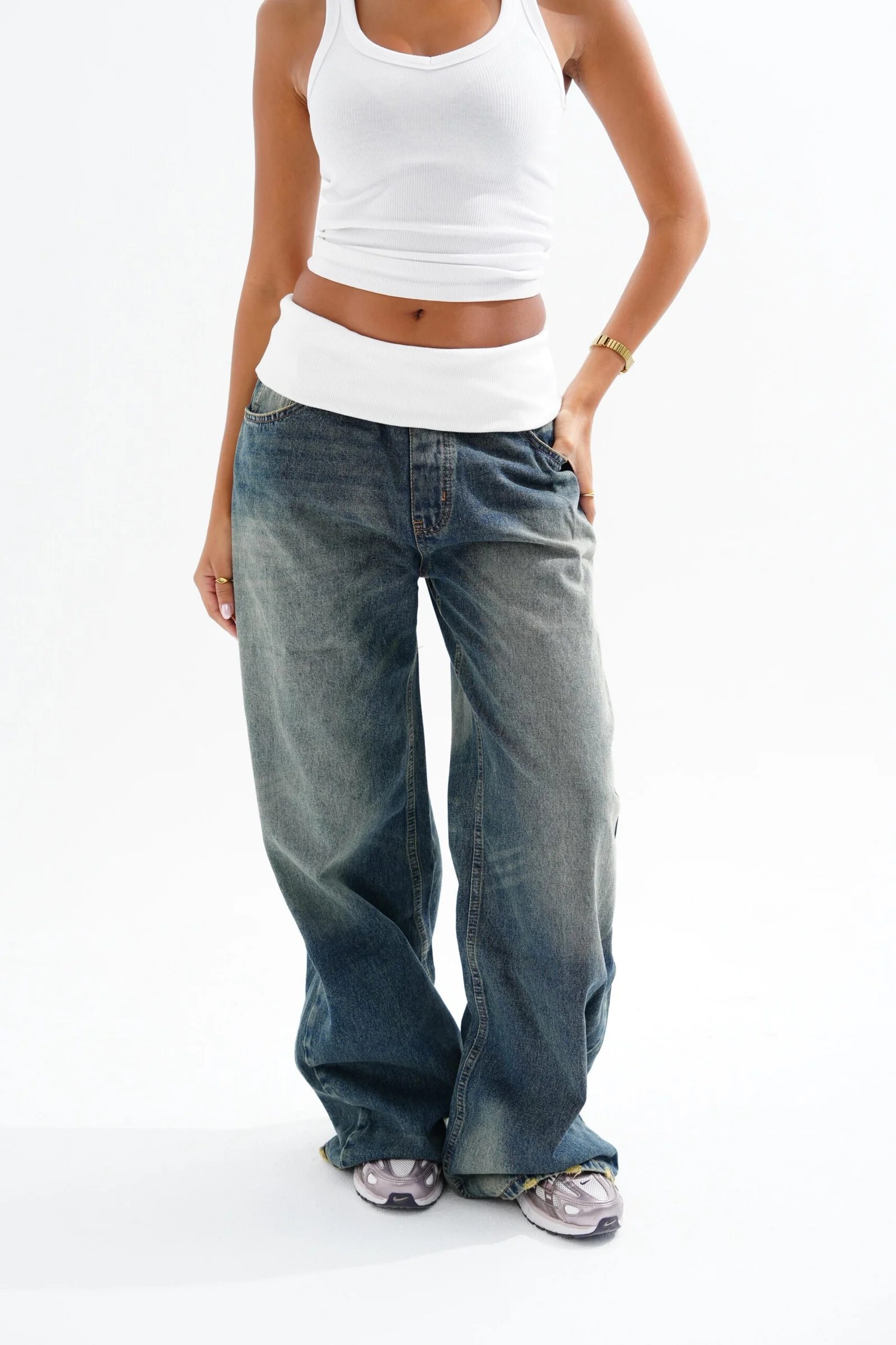 Dark Blue TURN OVER DENIM — view 5