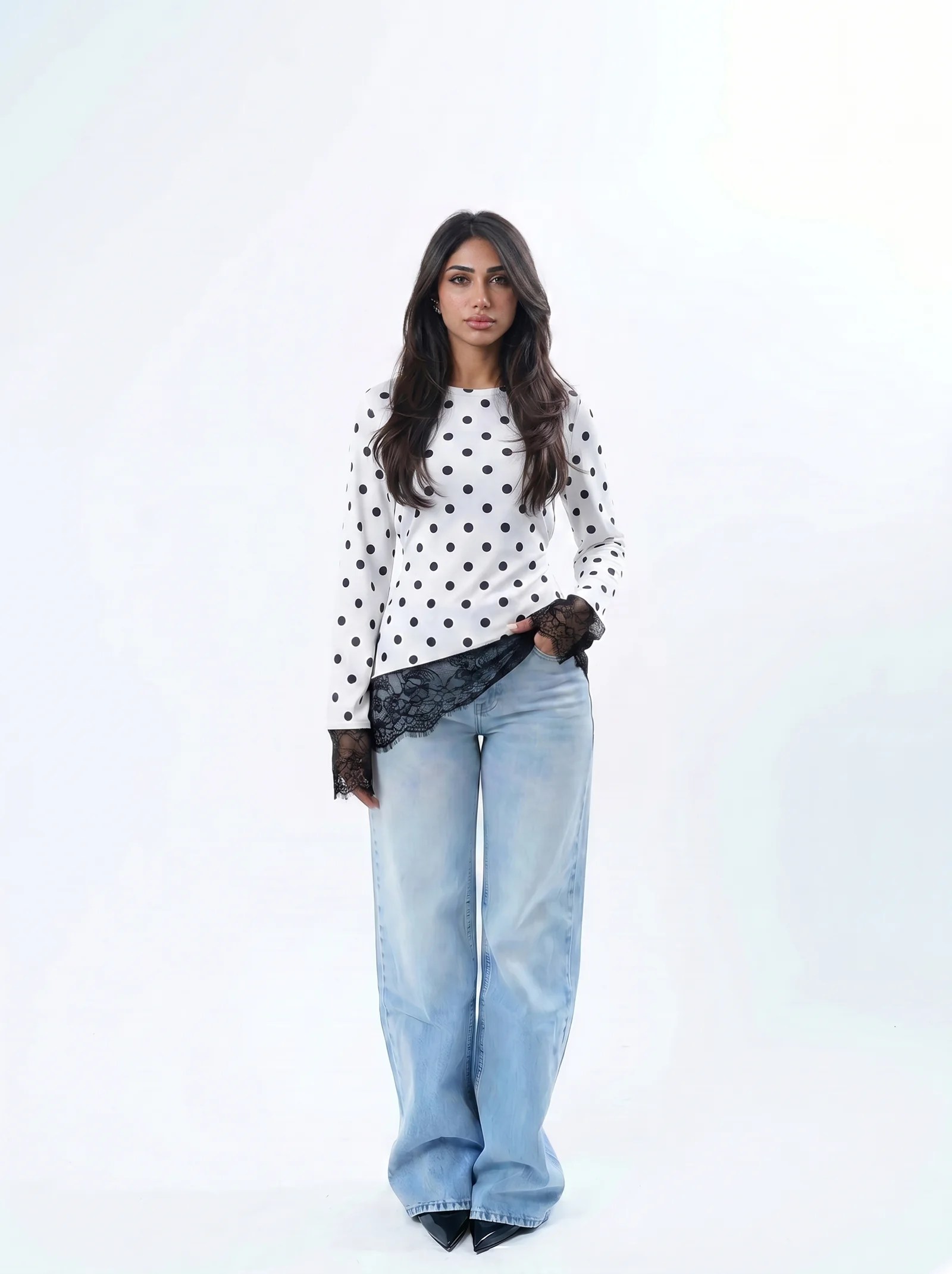 THE POLKA WAISTED TOP — view 7