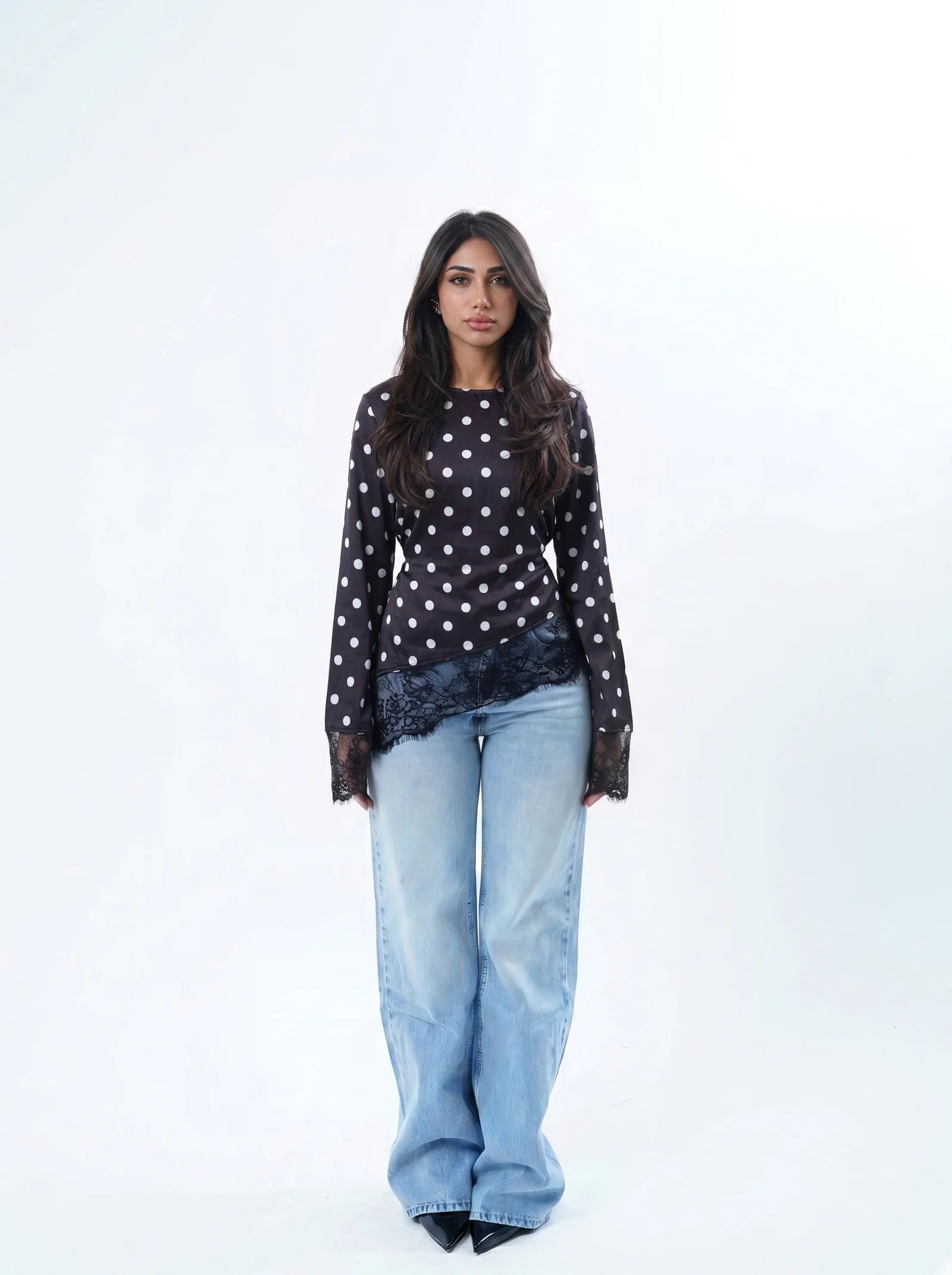 THE POLKA WAISTED TOP