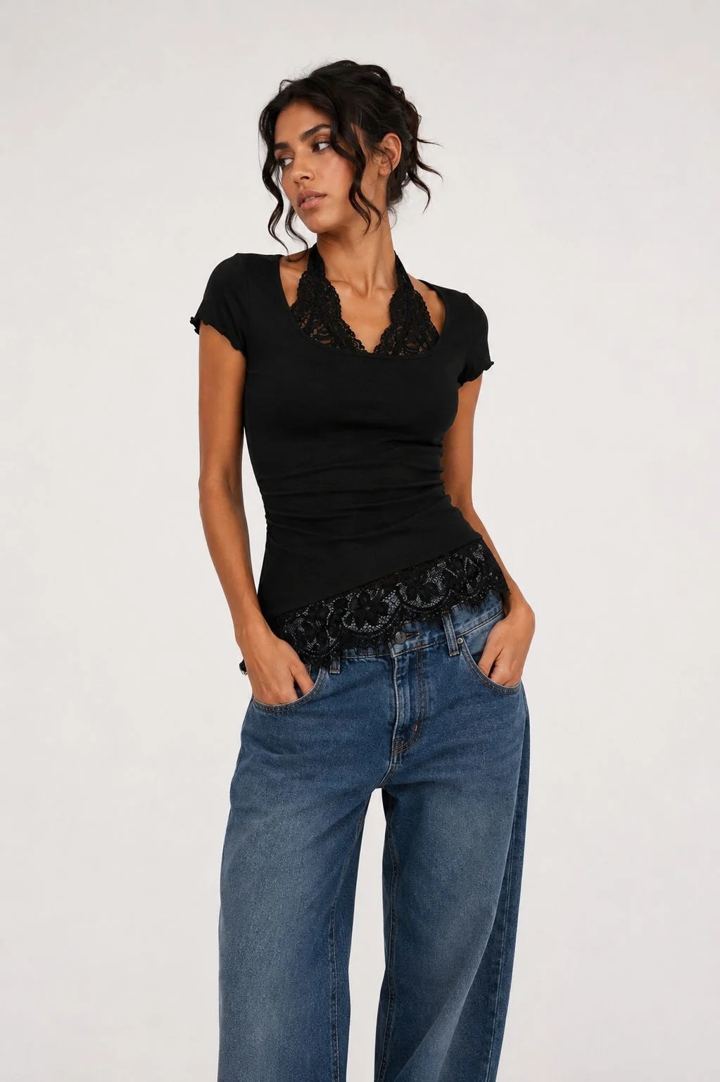 The Lace wrap top