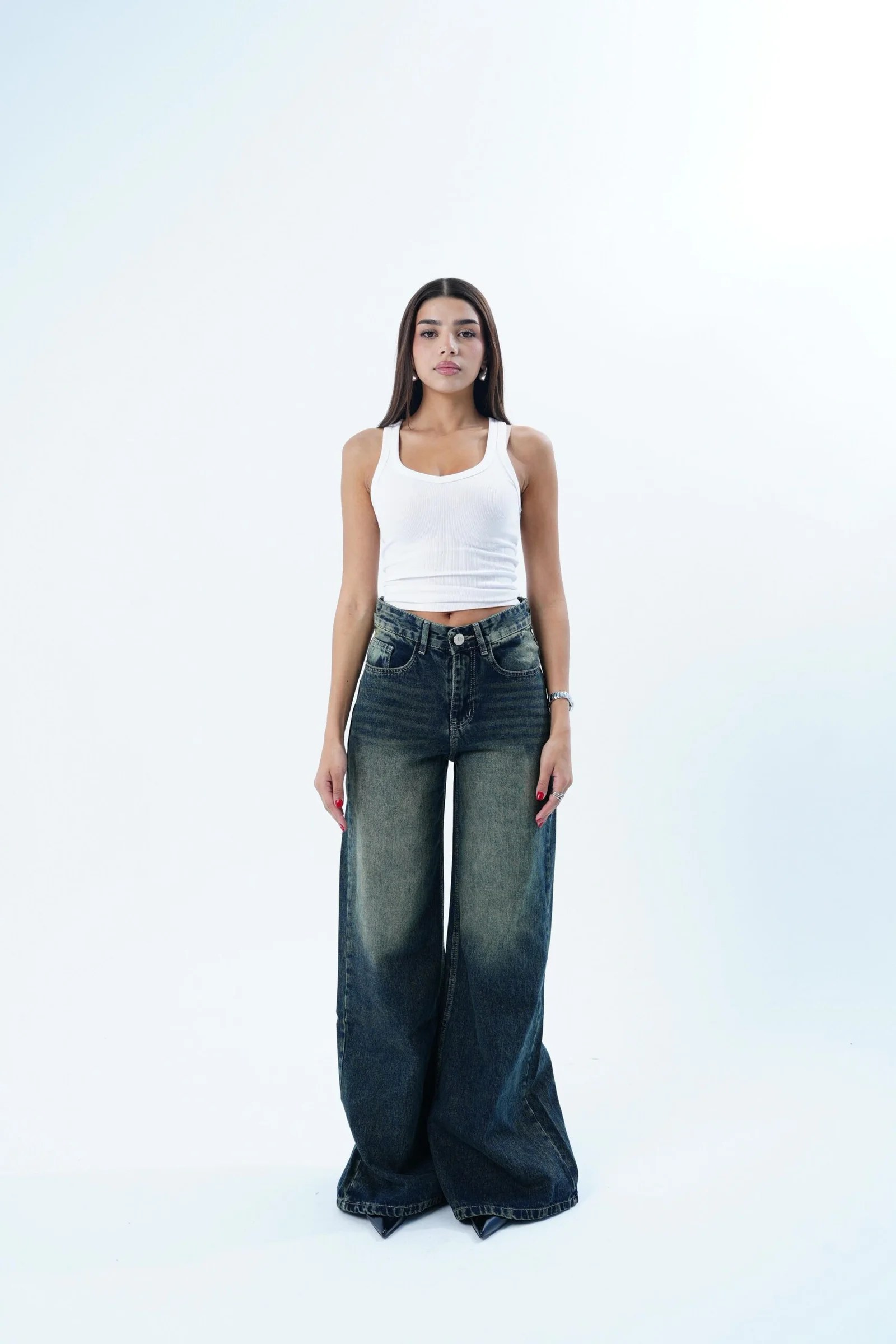 Dirty Blue EXTRA BAGGY LONG FIT DENIM — view 6