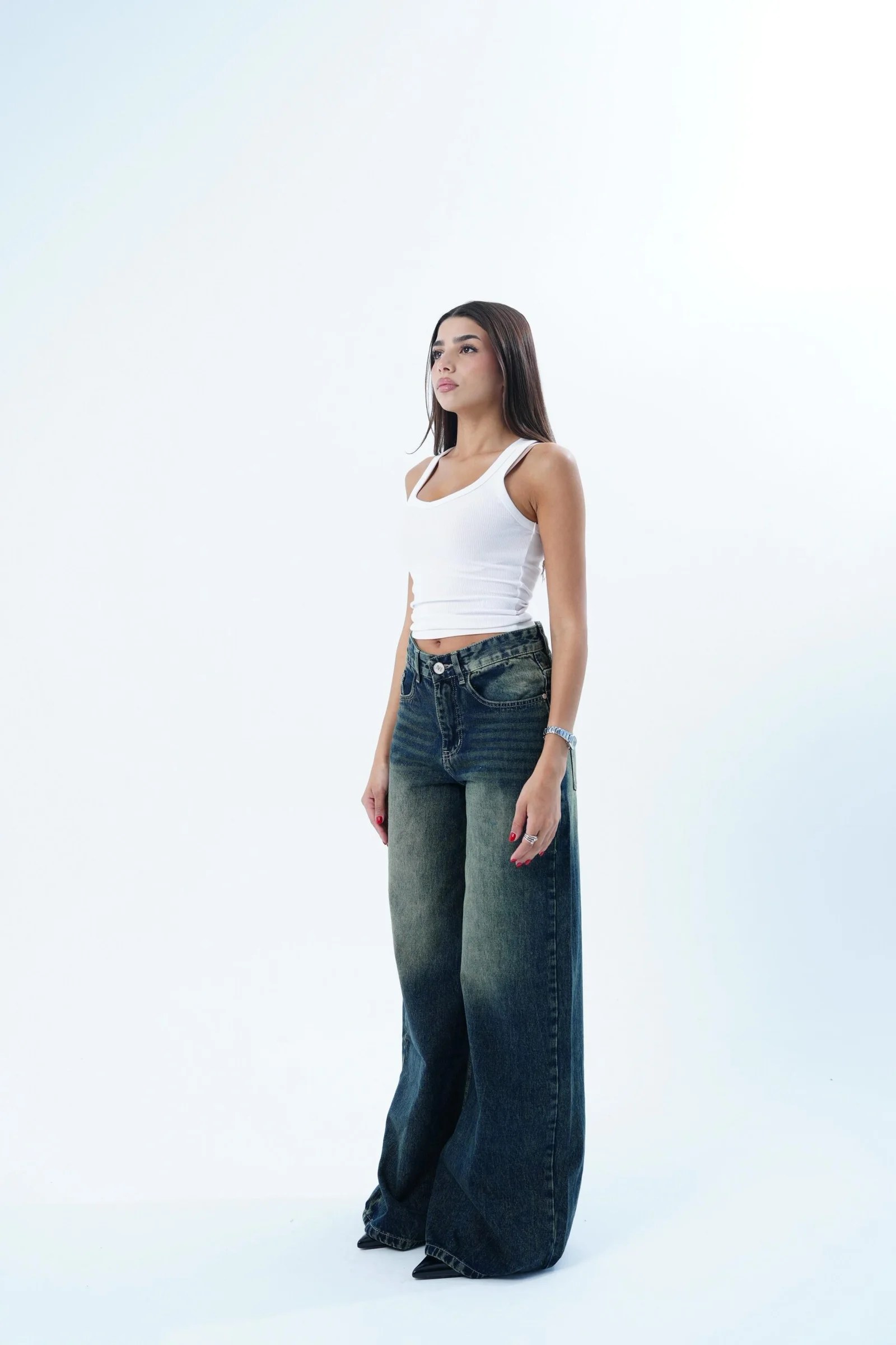 Dirty Blue EXTRA BAGGY LONG FIT DENIM — view 5