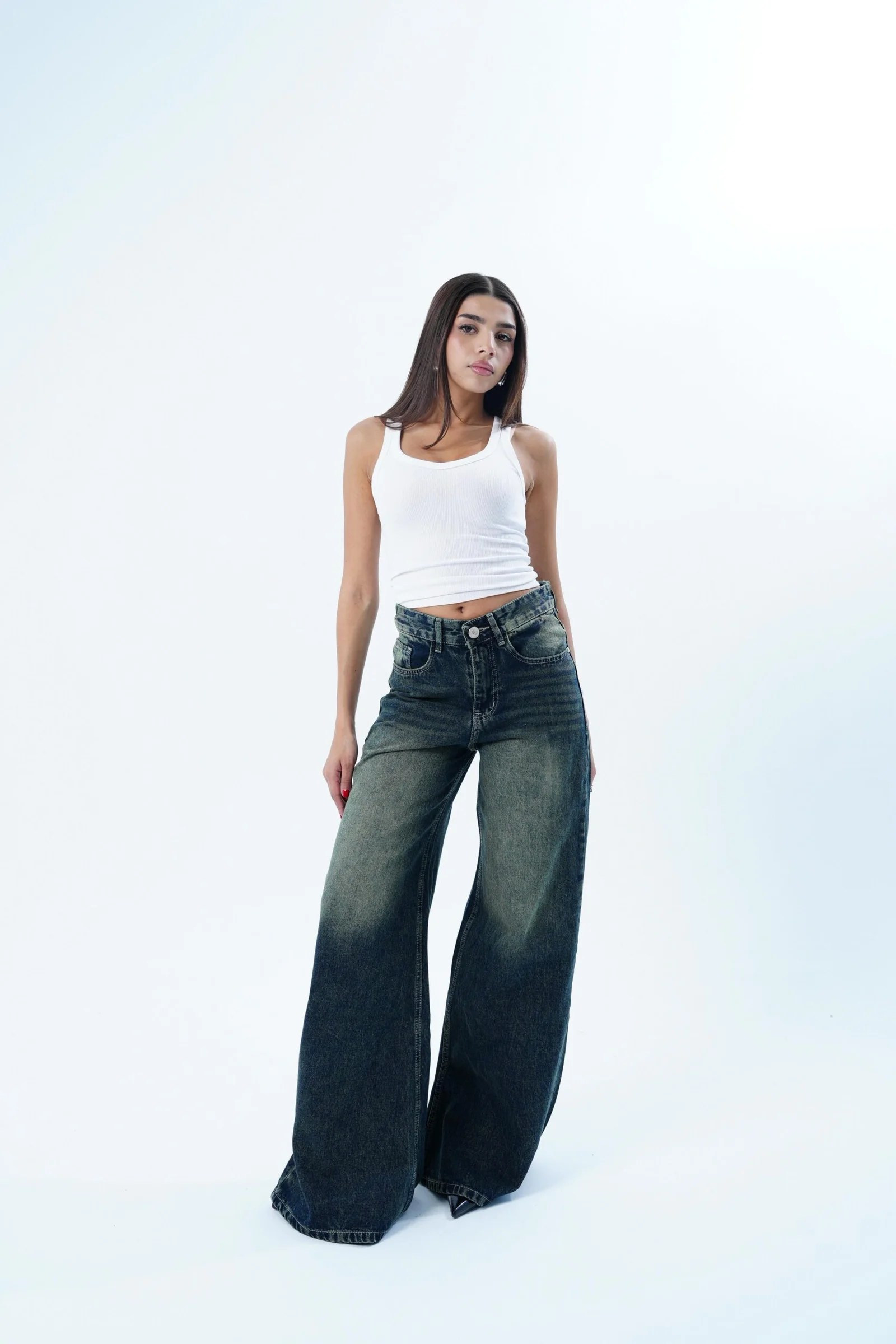 Dirty Blue EXTRA BAGGY LONG FIT DENIM — view 4