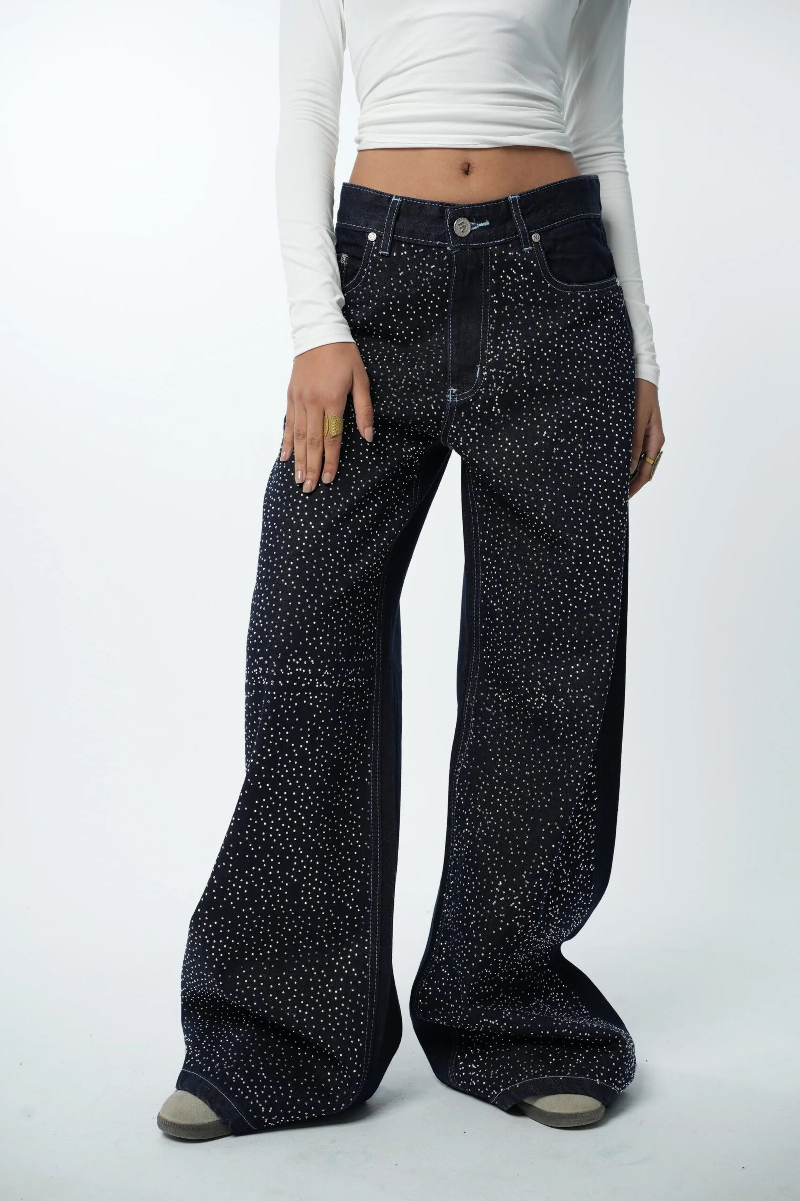 Raw Rhinestone Denim — view 4