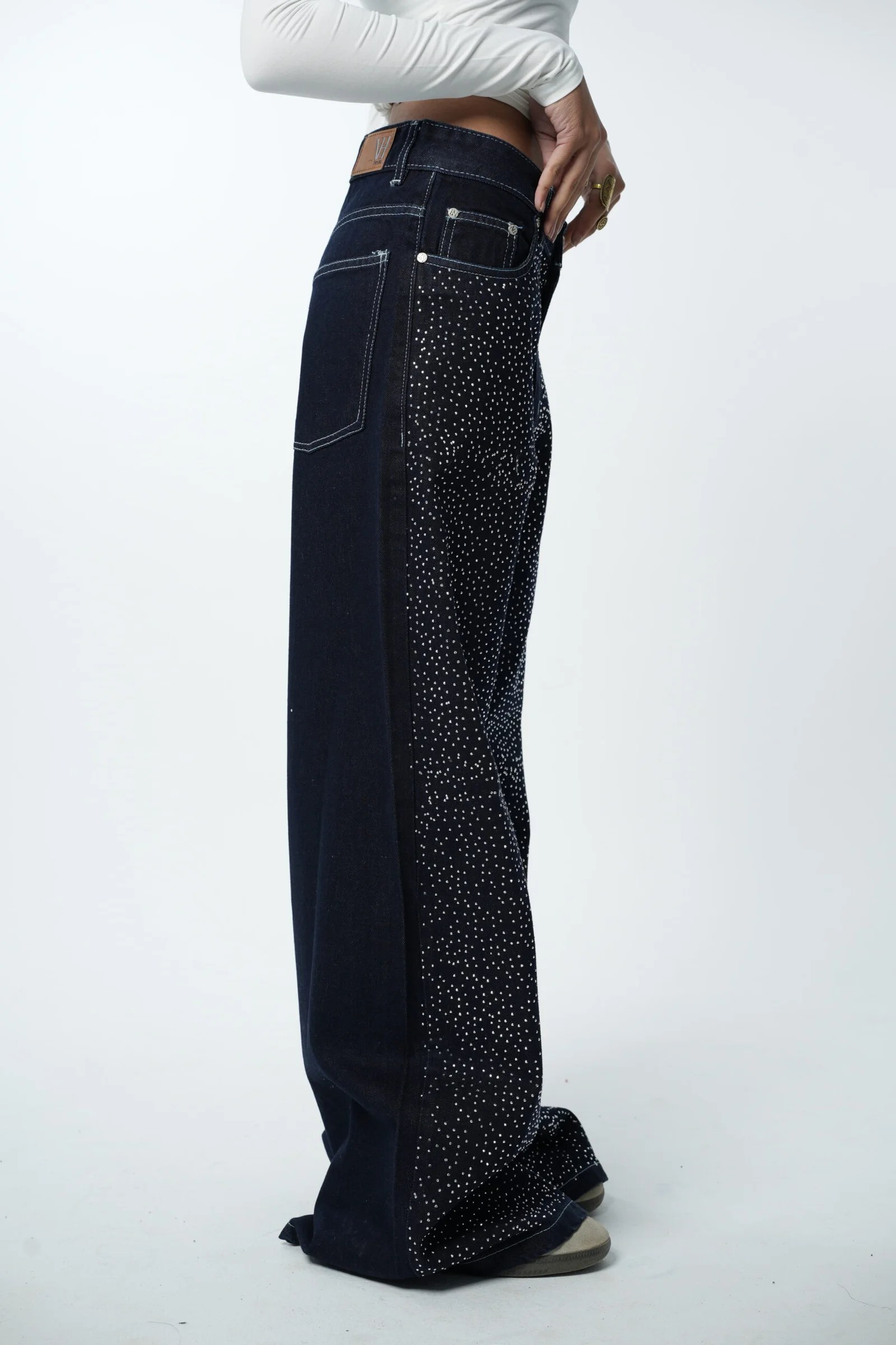 Raw Rhinestone Denim — view 3
