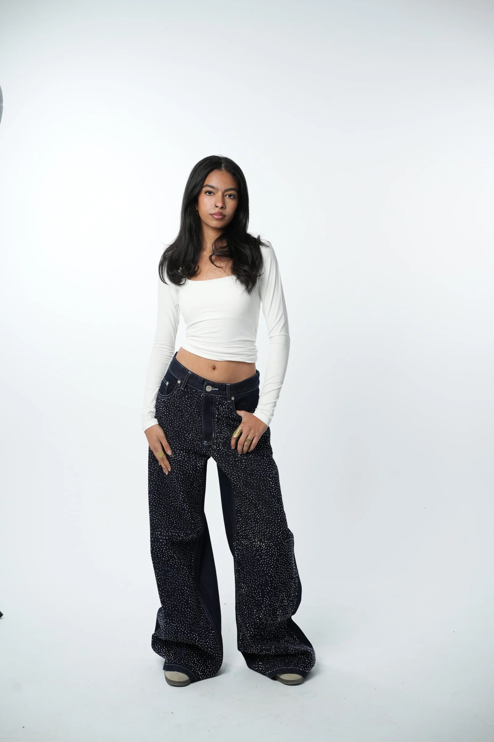 Raw Rhinestone Denim — view 5