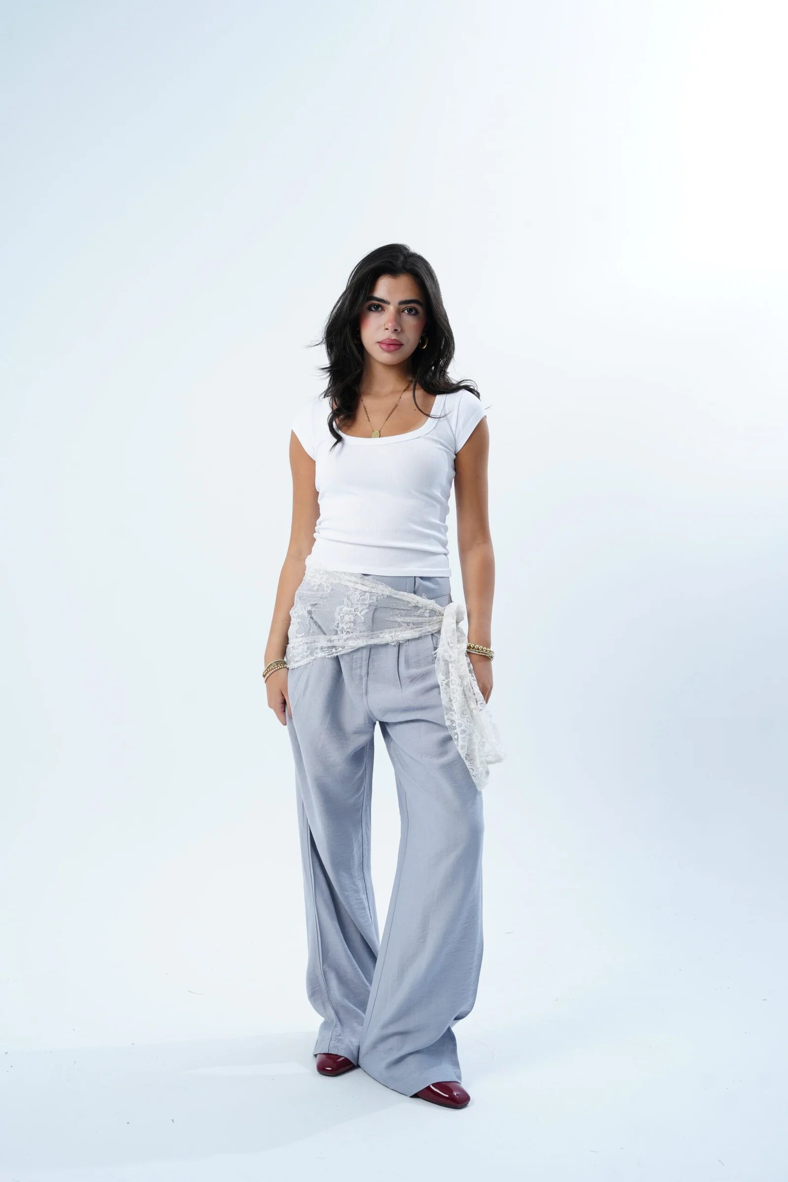The Lace Scarf Pants