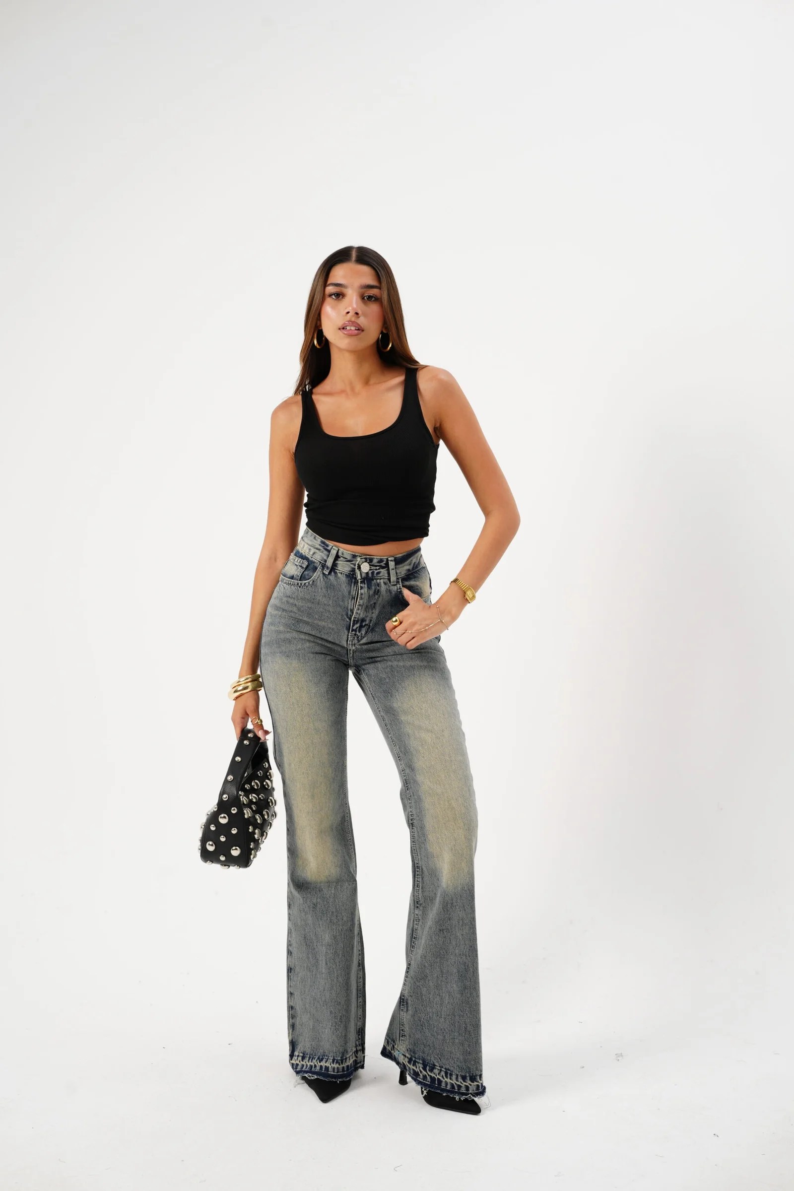 Dirty Straight Flare denim — view 5