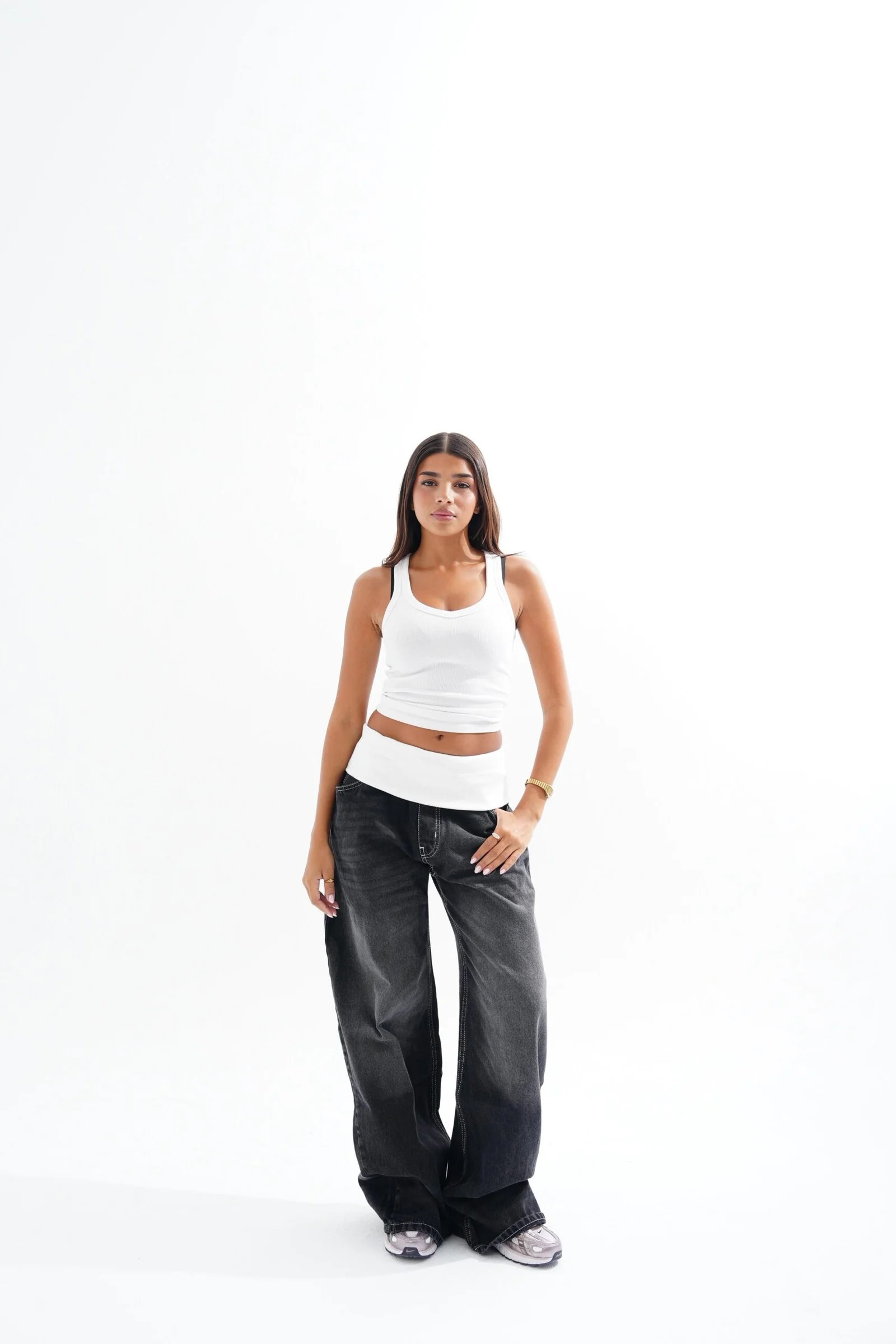 Black TURN OVER DENIM