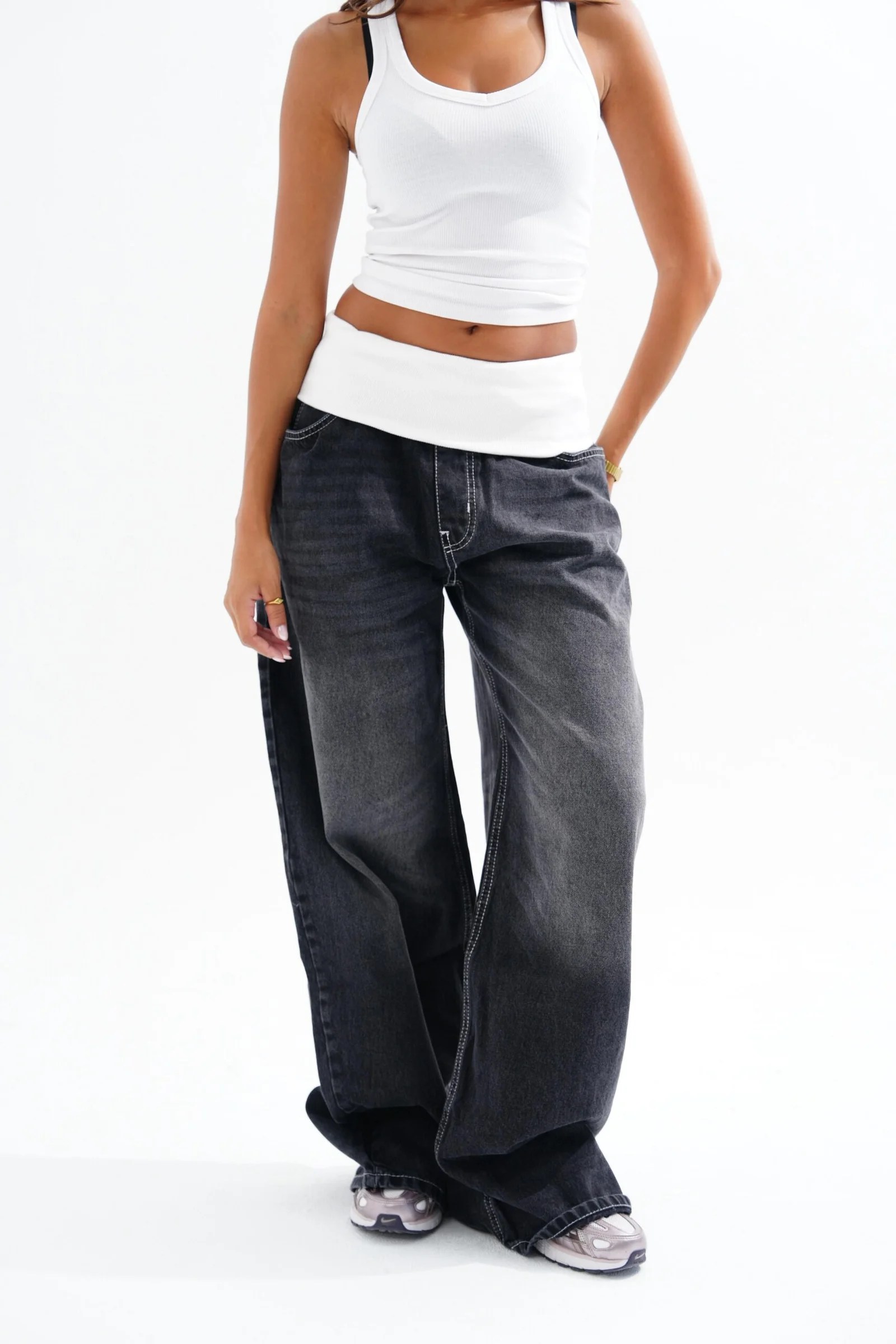 Black TURN OVER DENIM — view 4