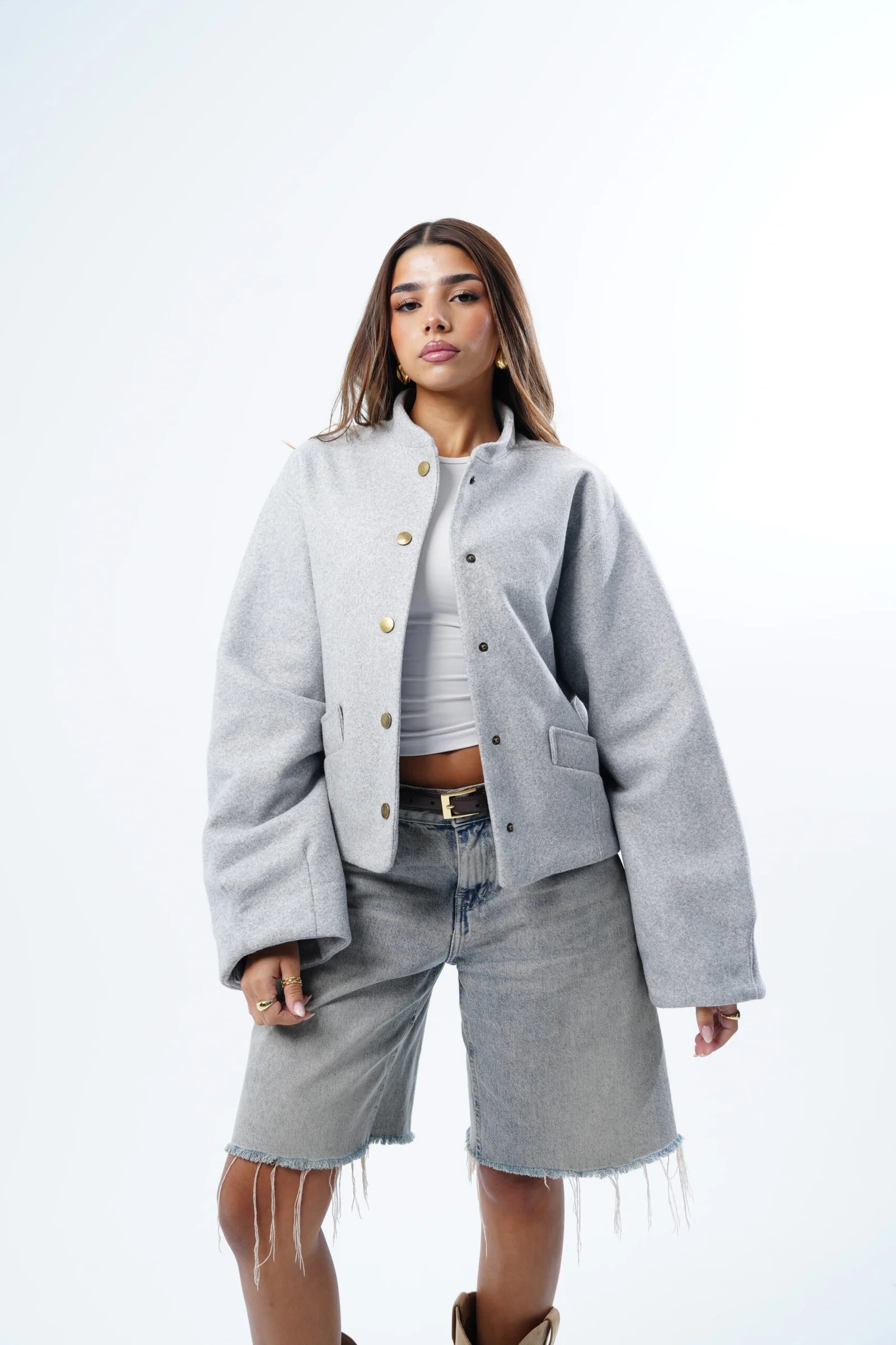 BUTTONS WOOL JACKET