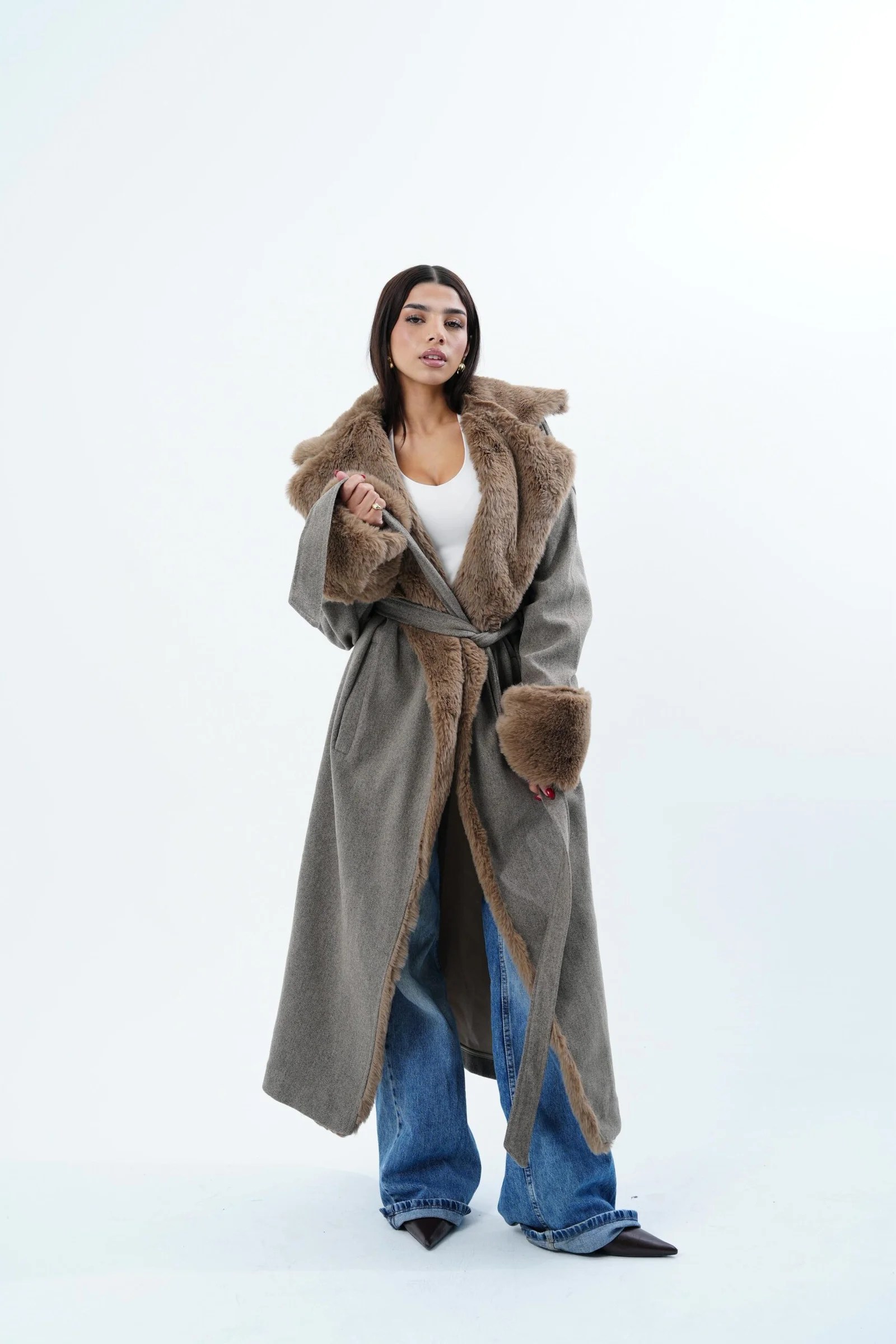 Fur Maxi Coat — view 10