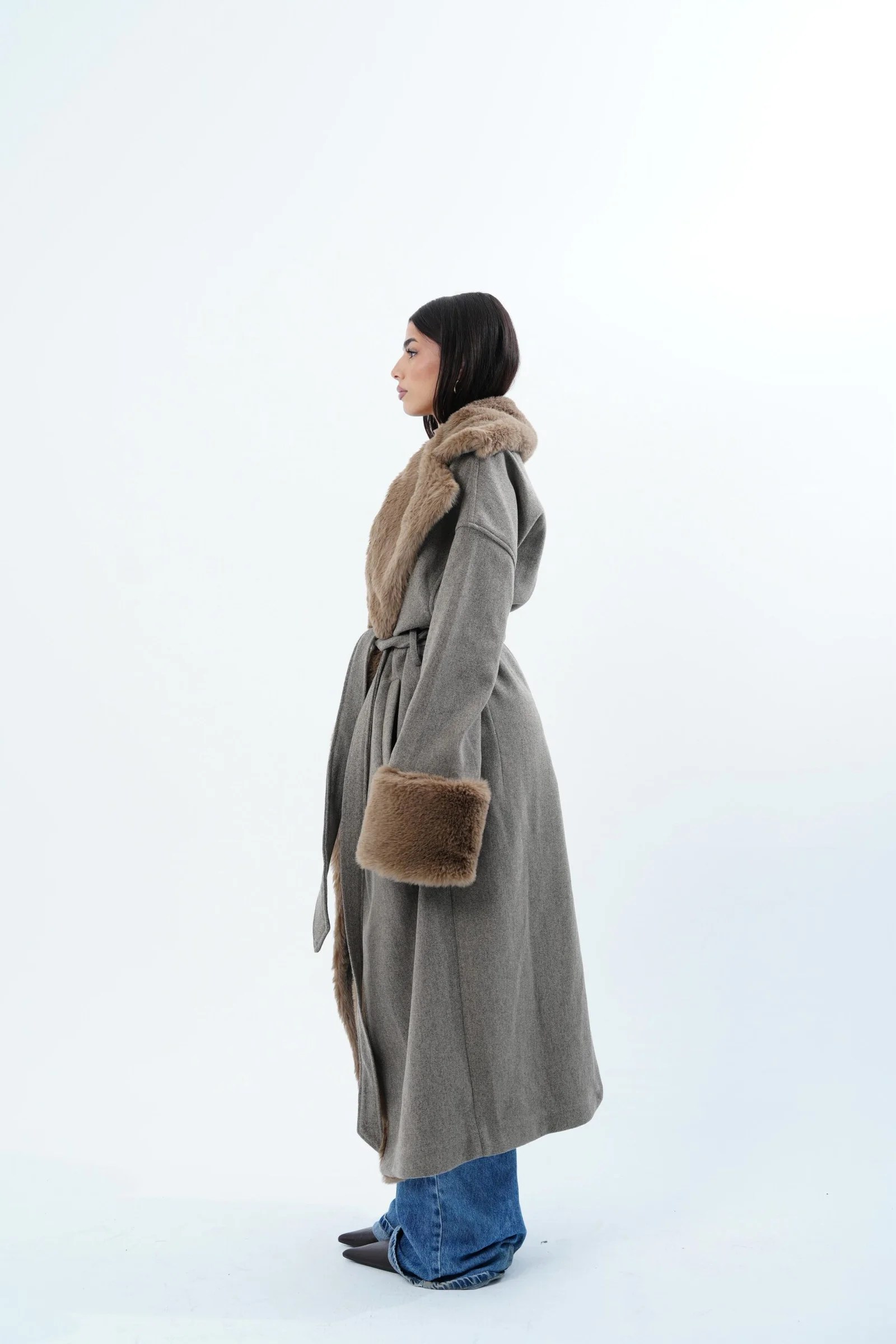 Fur Maxi Coat — view 12