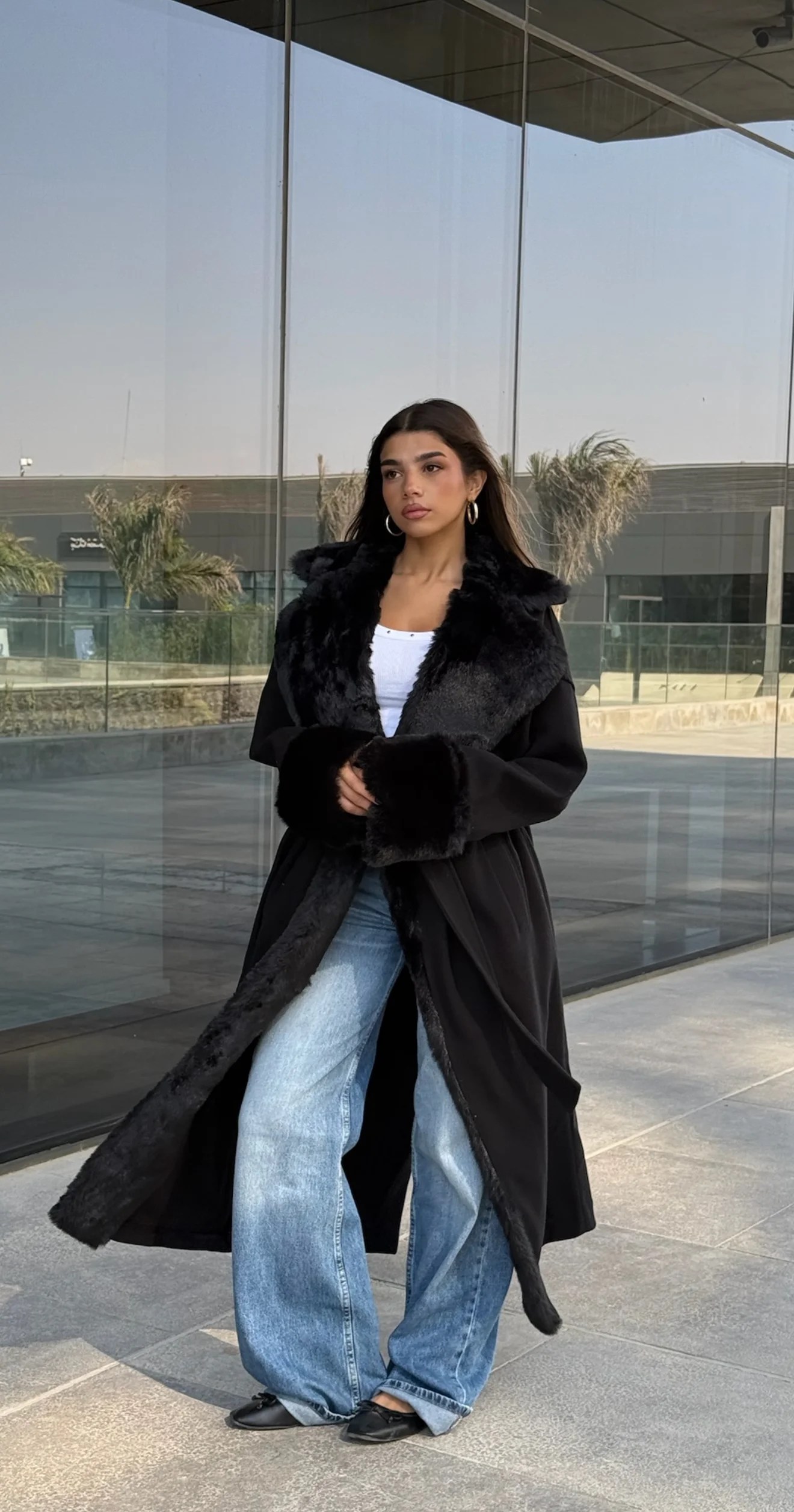 Fur Maxi Coat — view 18