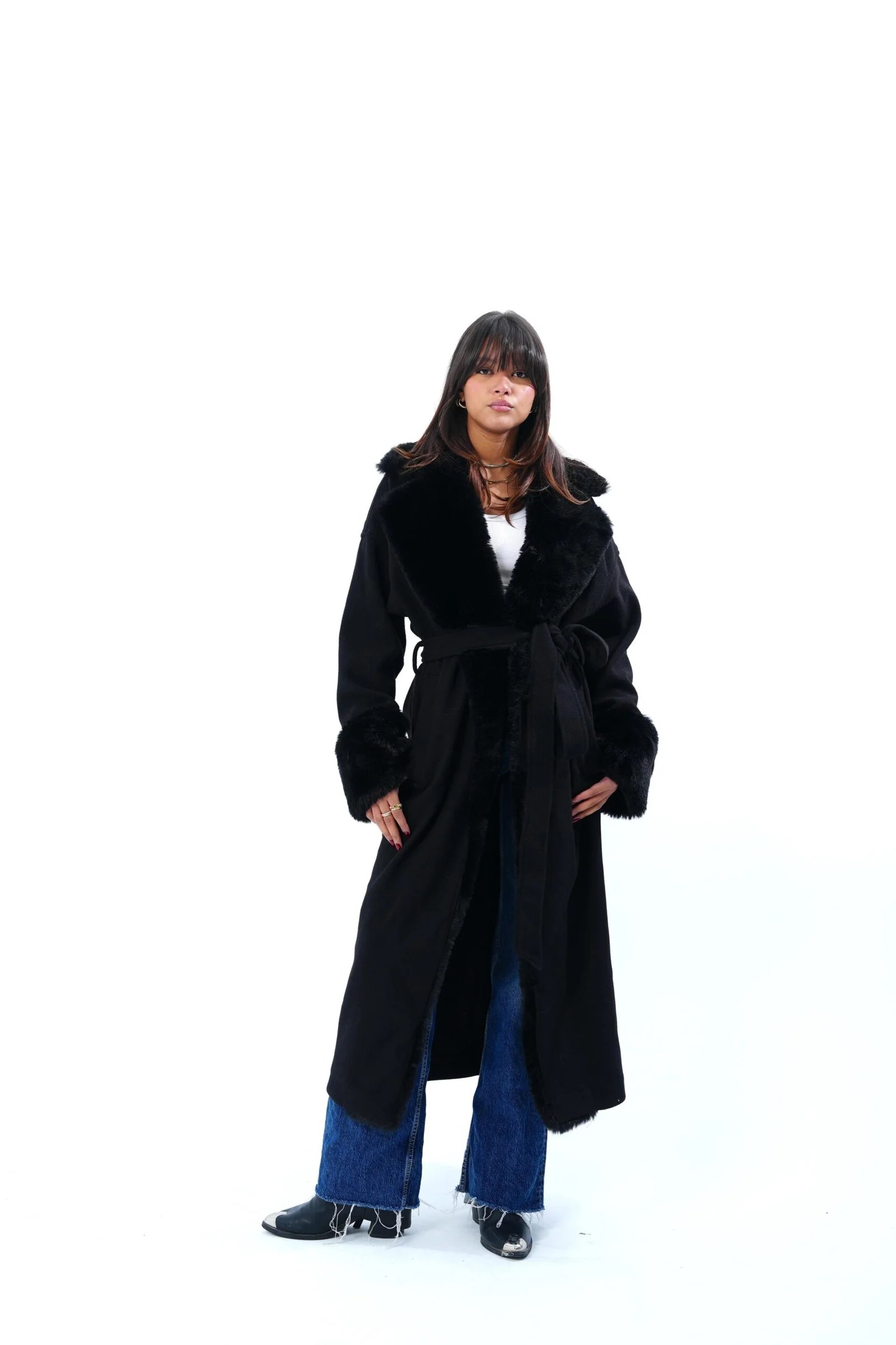 Fur Maxi Coat — view 3