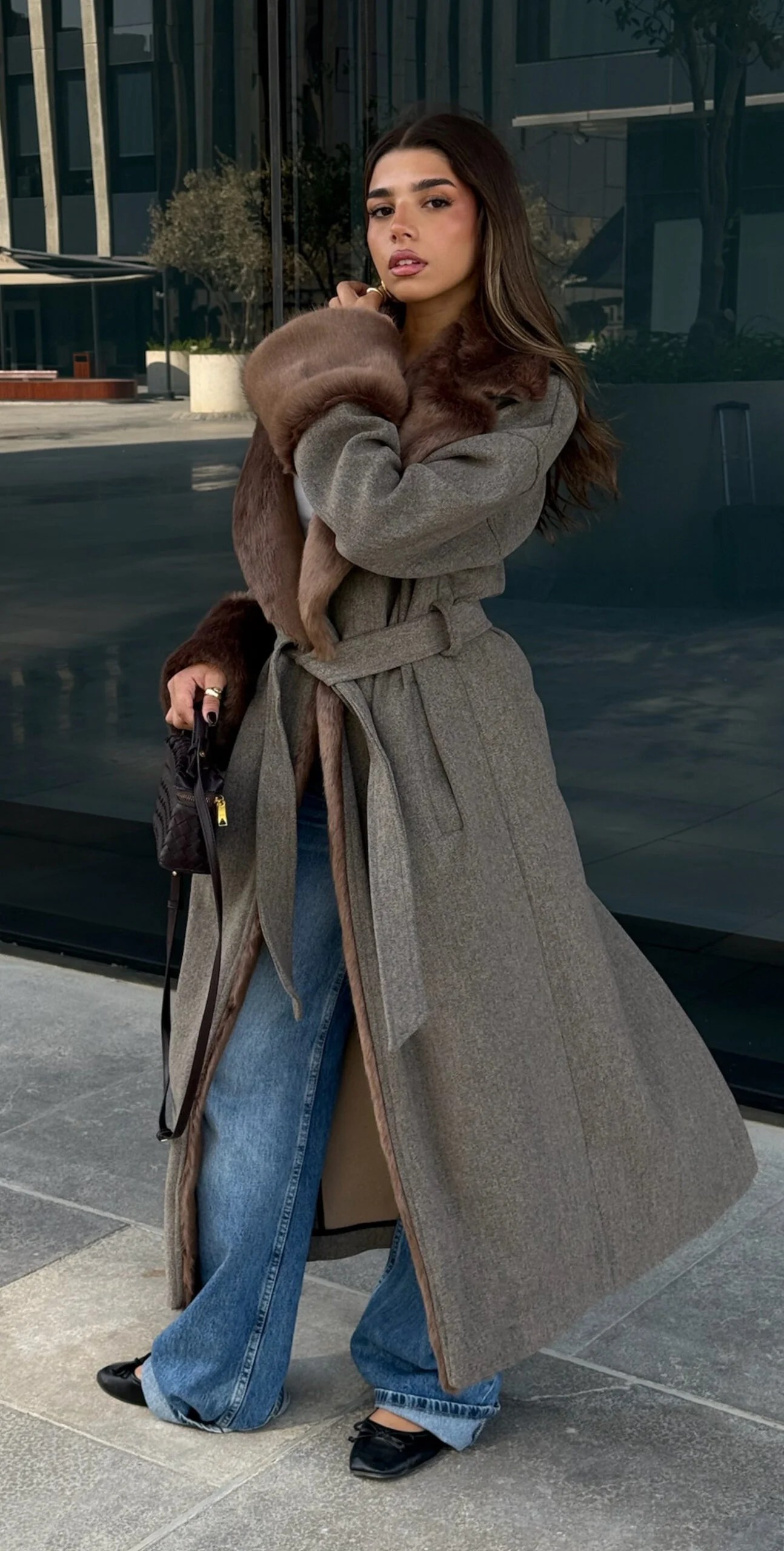 Fur Maxi Coat — view 19