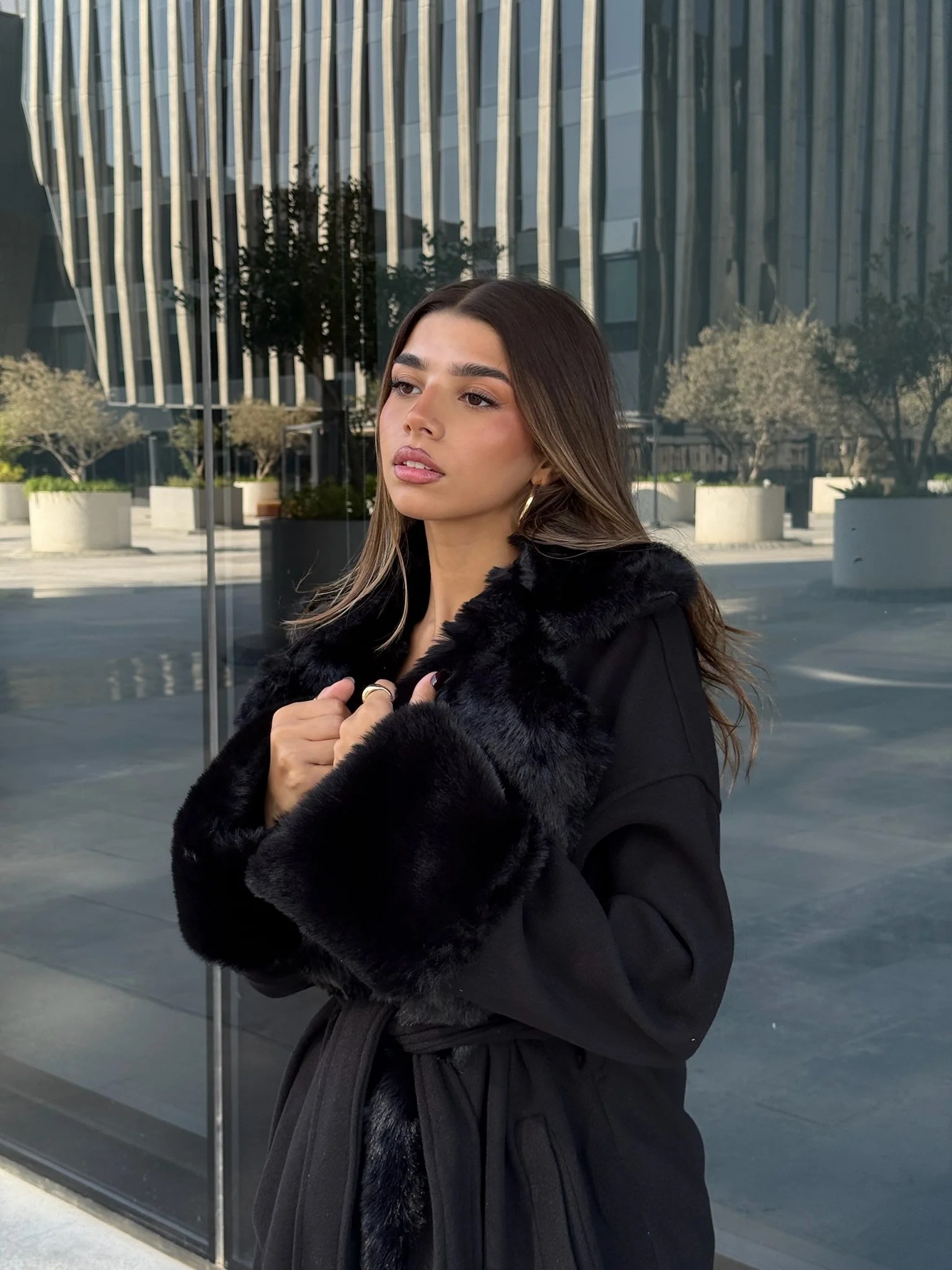 Fur Maxi Coat — view 15